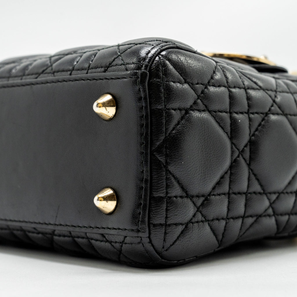 DIOR MY ABC SMALL LADY DIOR LAMBSKIN BLACK GHW