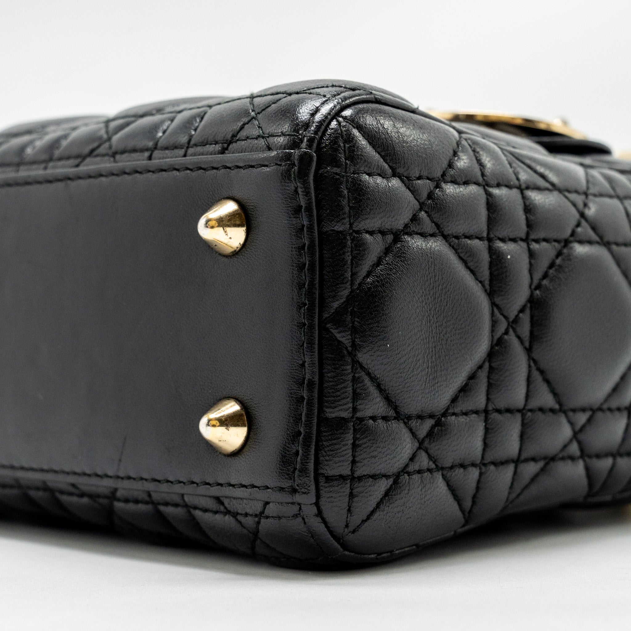 DIOR MY ABC SMALL LADY DIOR LAMBSKIN BLACK GHW