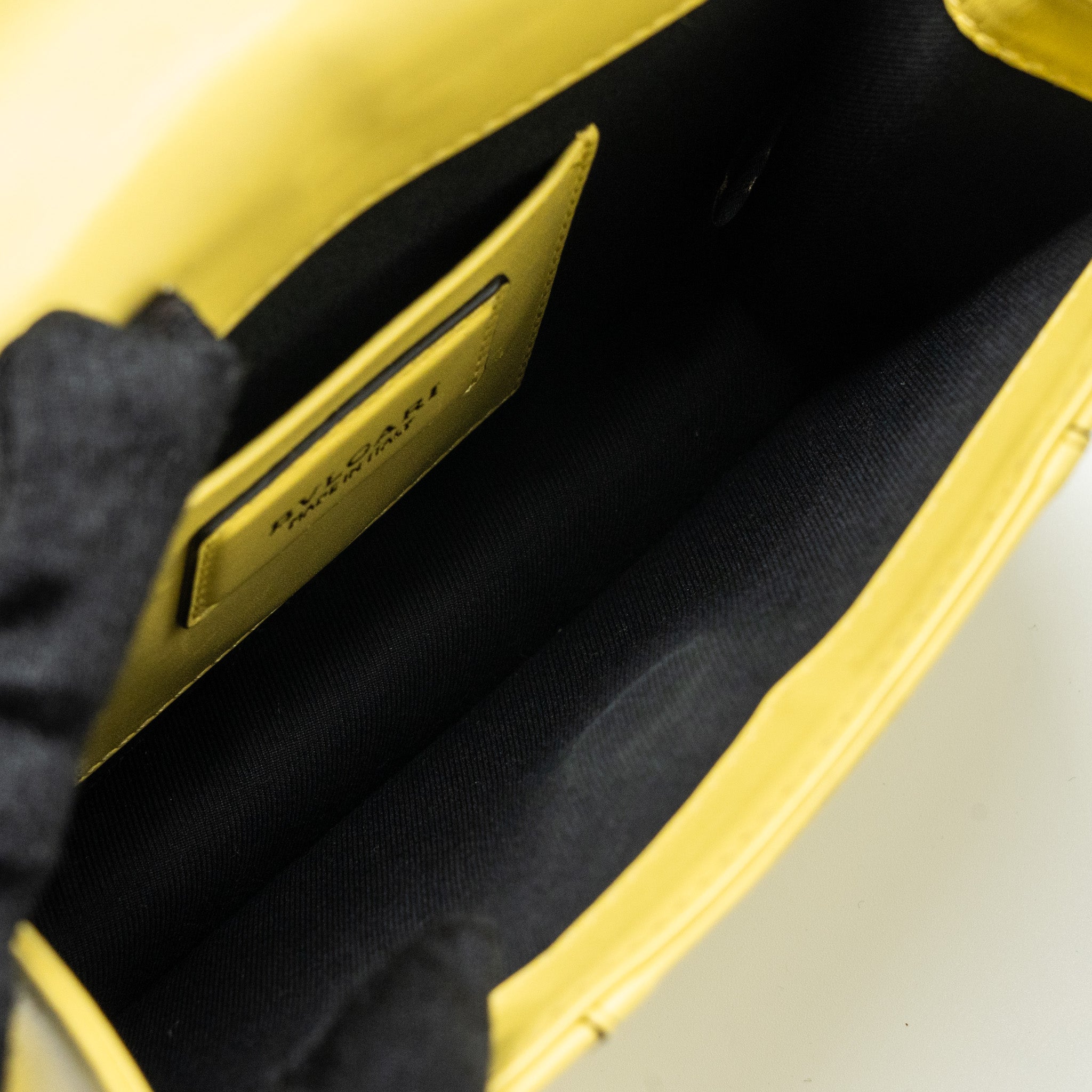 BVLGARI SERPENTI FOREVER CROSSBODY BAG CALFSKIN YELLOW RUTHENIUM HARDWARE