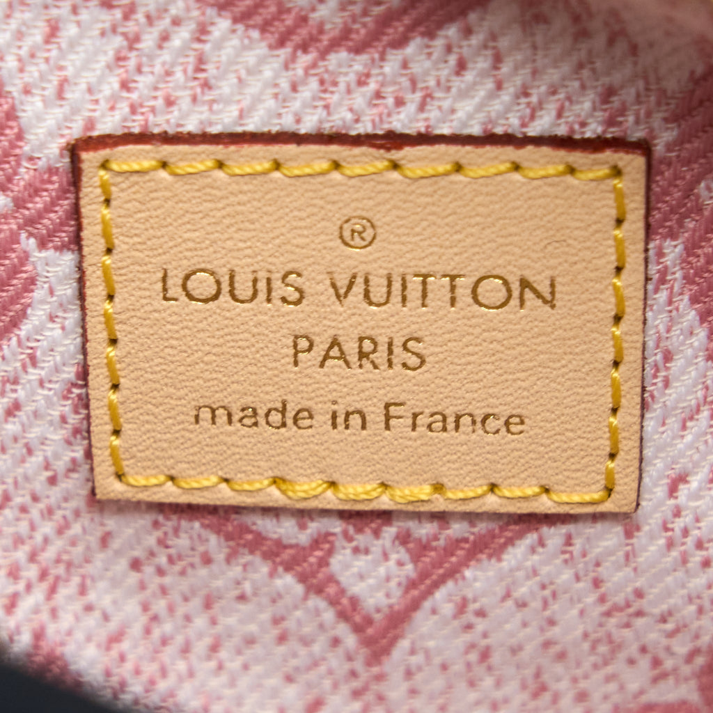 LOUIS VUITTON NANO SPEEDY DENIM MONOGRAM PINK GHW