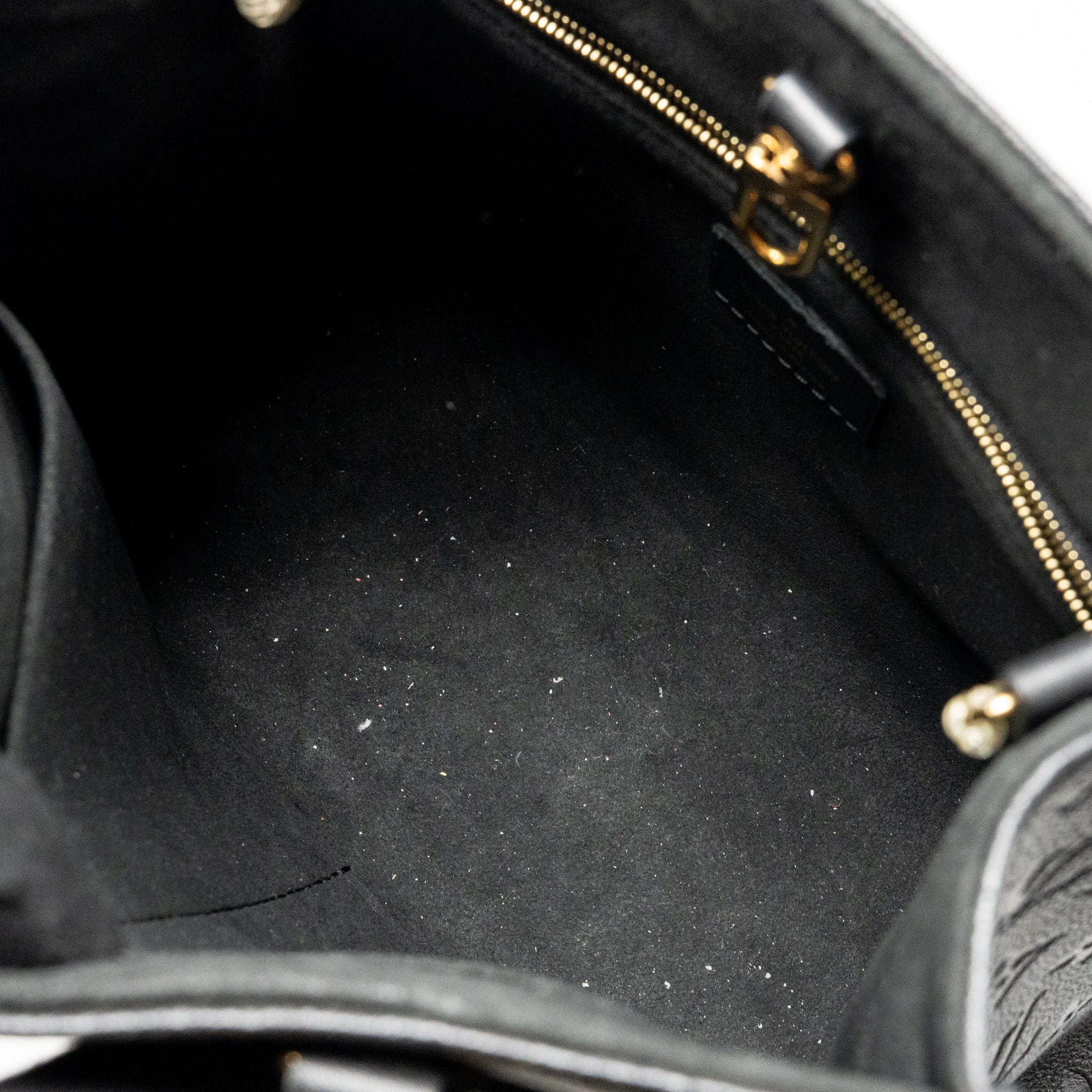 LOUIS VUITTON ONTHEGO PM MONOGRAM EMPREINTE LEATHER BLACK GHW