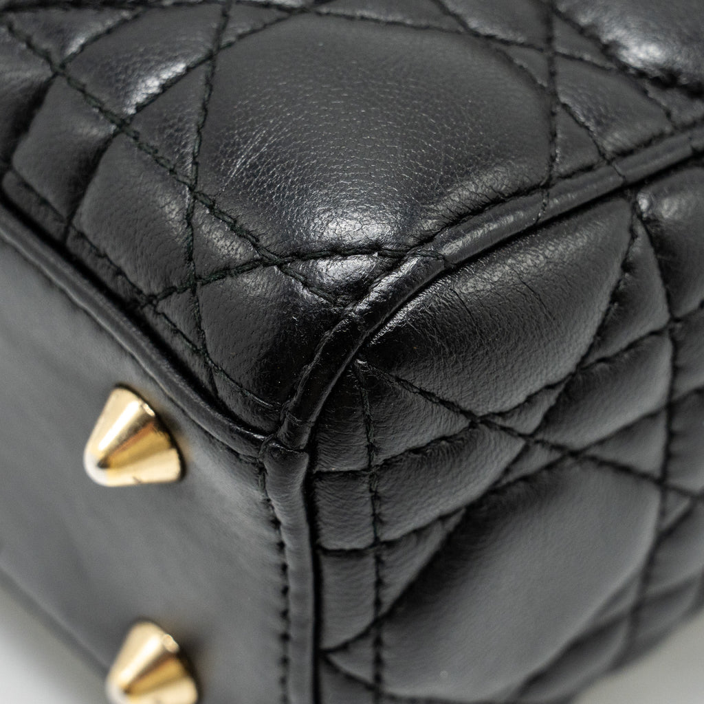 DIOR MY ABC SMALL LADY DIOR LAMBSKIN BLACK GHW