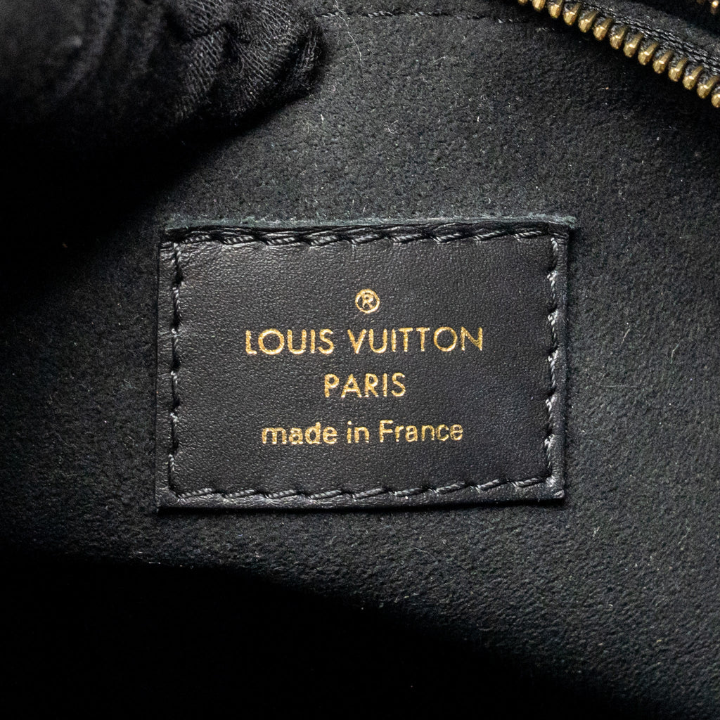 LOUIS VUITTON ONTHEGO PM MONOGRAM EMPREINTE LEATHER BLACK GHW