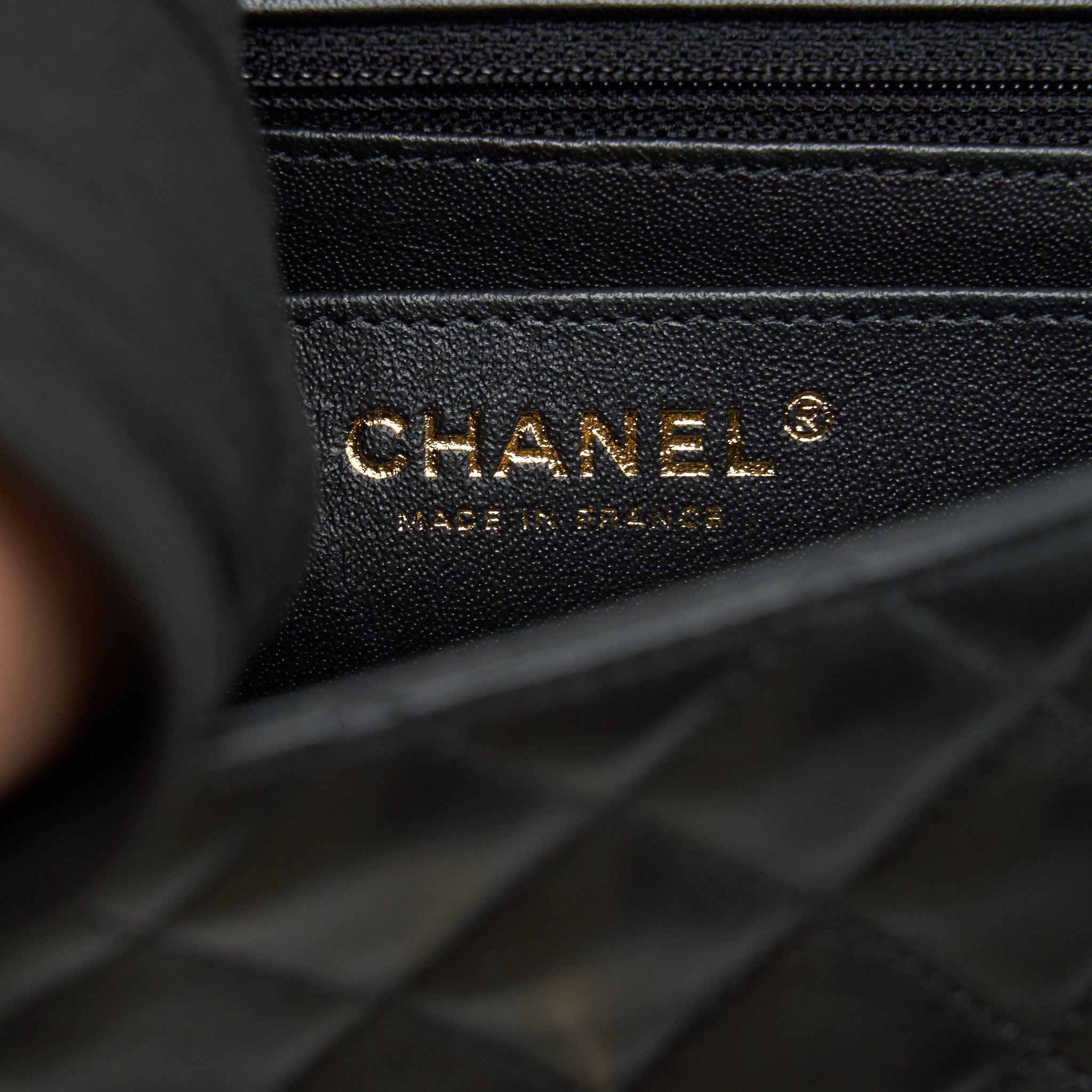 CHANEL MINI RECTANGULAR FLAP BAG LAMBSKIN BLACK LGHW (MICROCHIP)