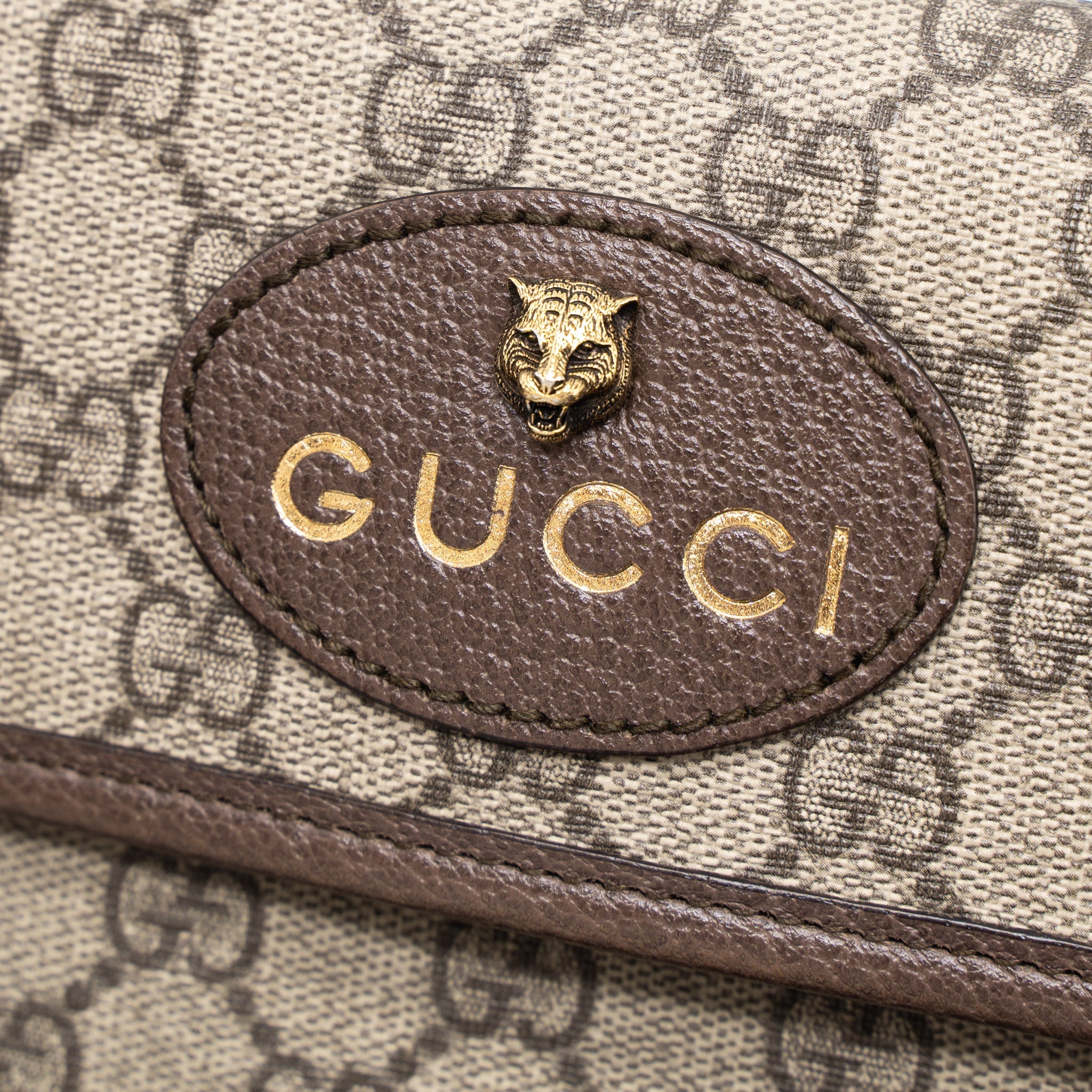 GUCCI NEO VINTAGE BELT BAG GG SUPREME CANVAS BRUSHED GHW