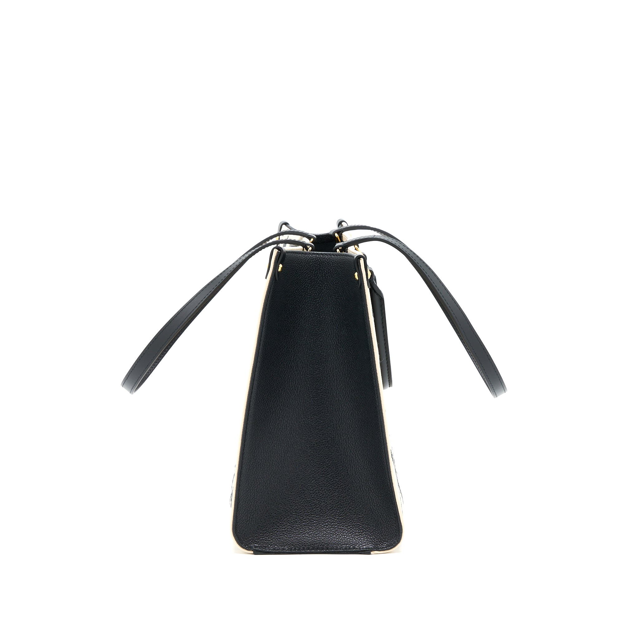 LOUIS VUITTON ONTHEGO MM EMPREINTE CREAM/ BLACK GHW (NEW VERSION)