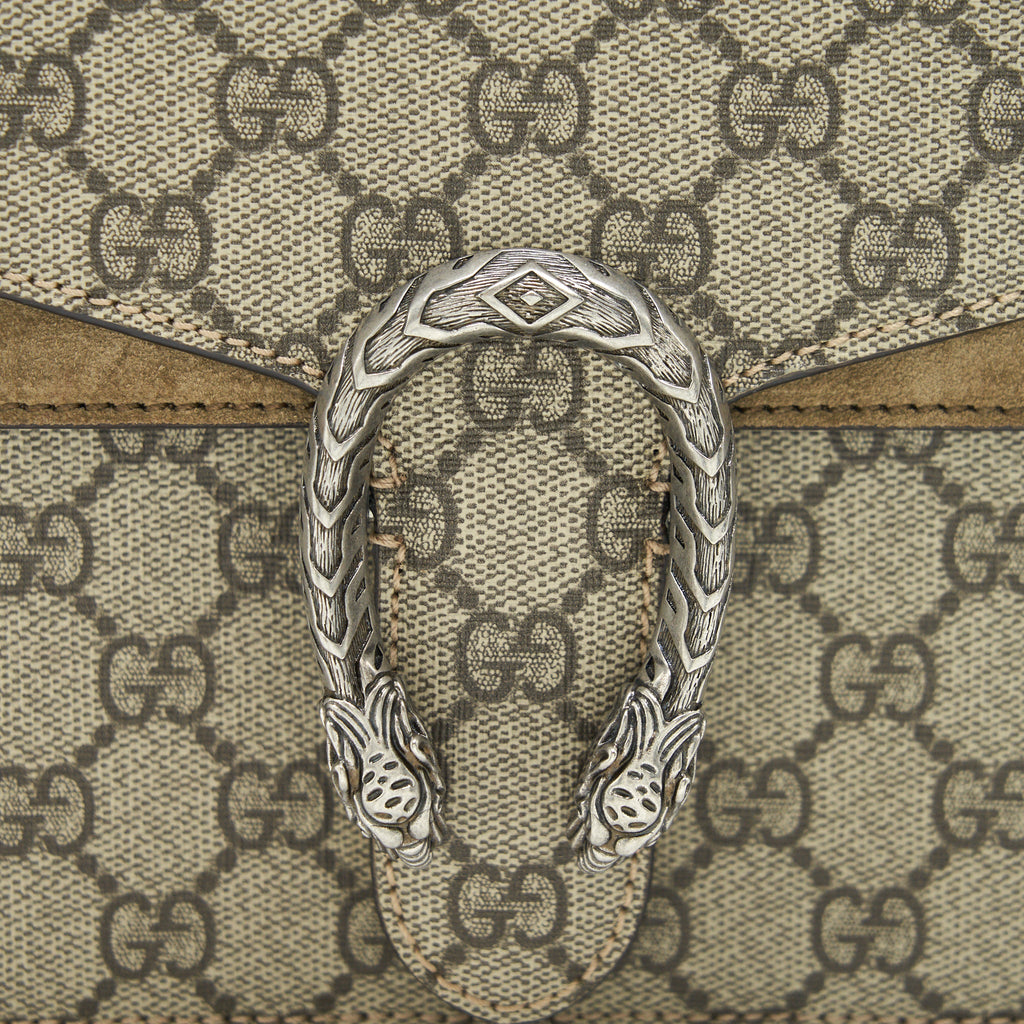 GUCCI DIONYSUS GG SUPREME MINI BAG IN BEIGE