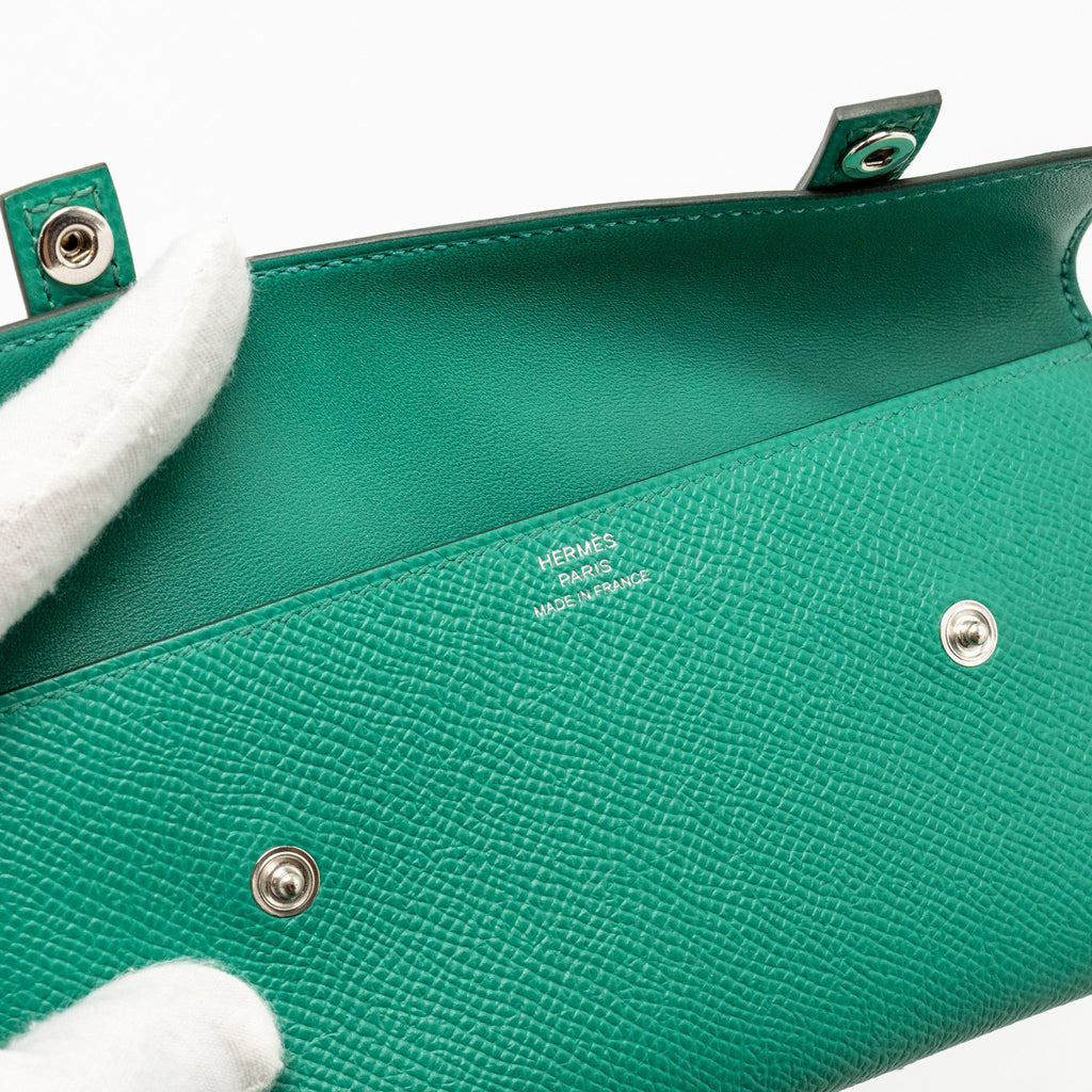 HERMES KELLY DOLE PICTO EPSOM VERT FIZZ / NATA / ROSE TEXAS SHW