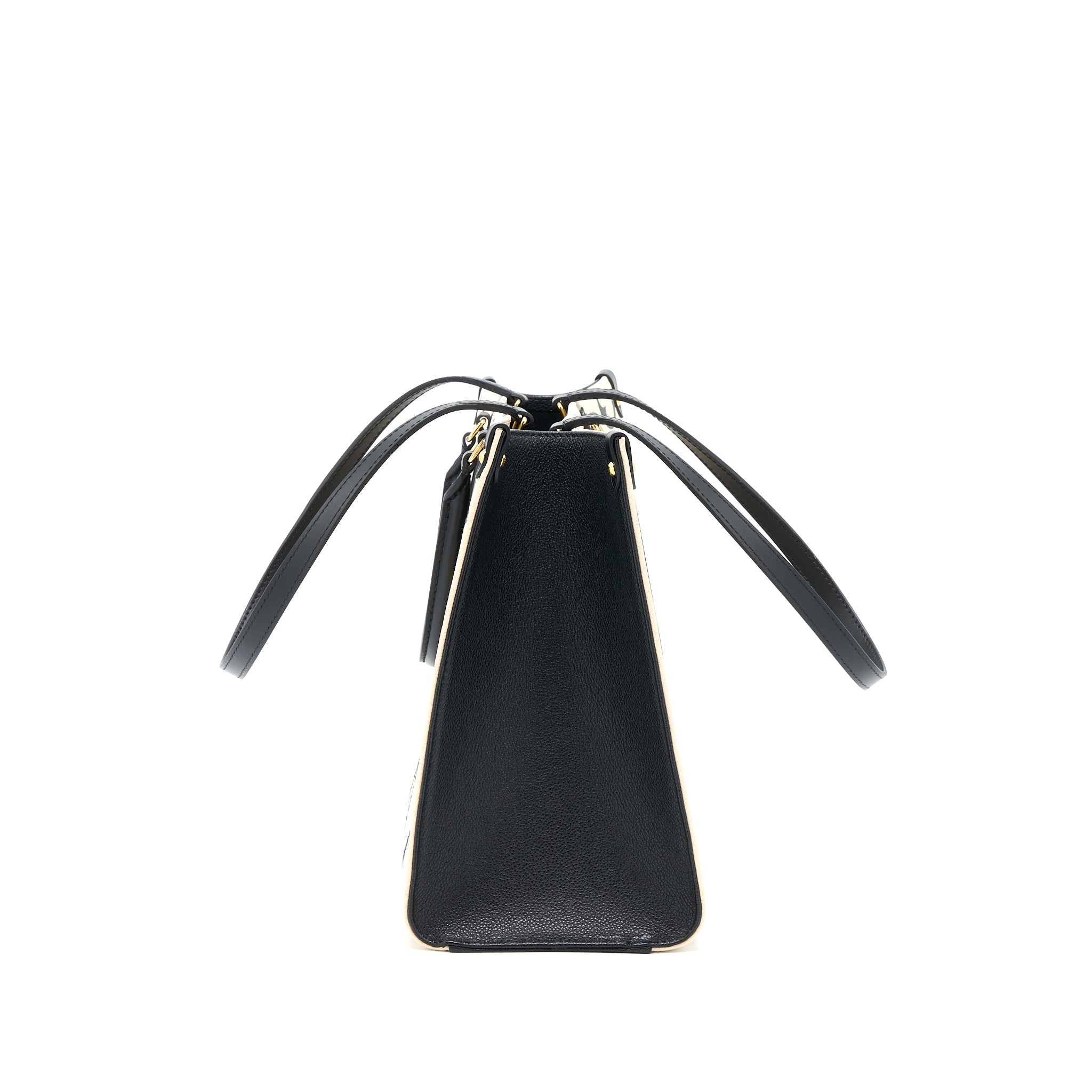 LOUIS VUITTON ONTHEGO MM EMPREINTE CREAM/ BLACK GHW (NEW VERSION)