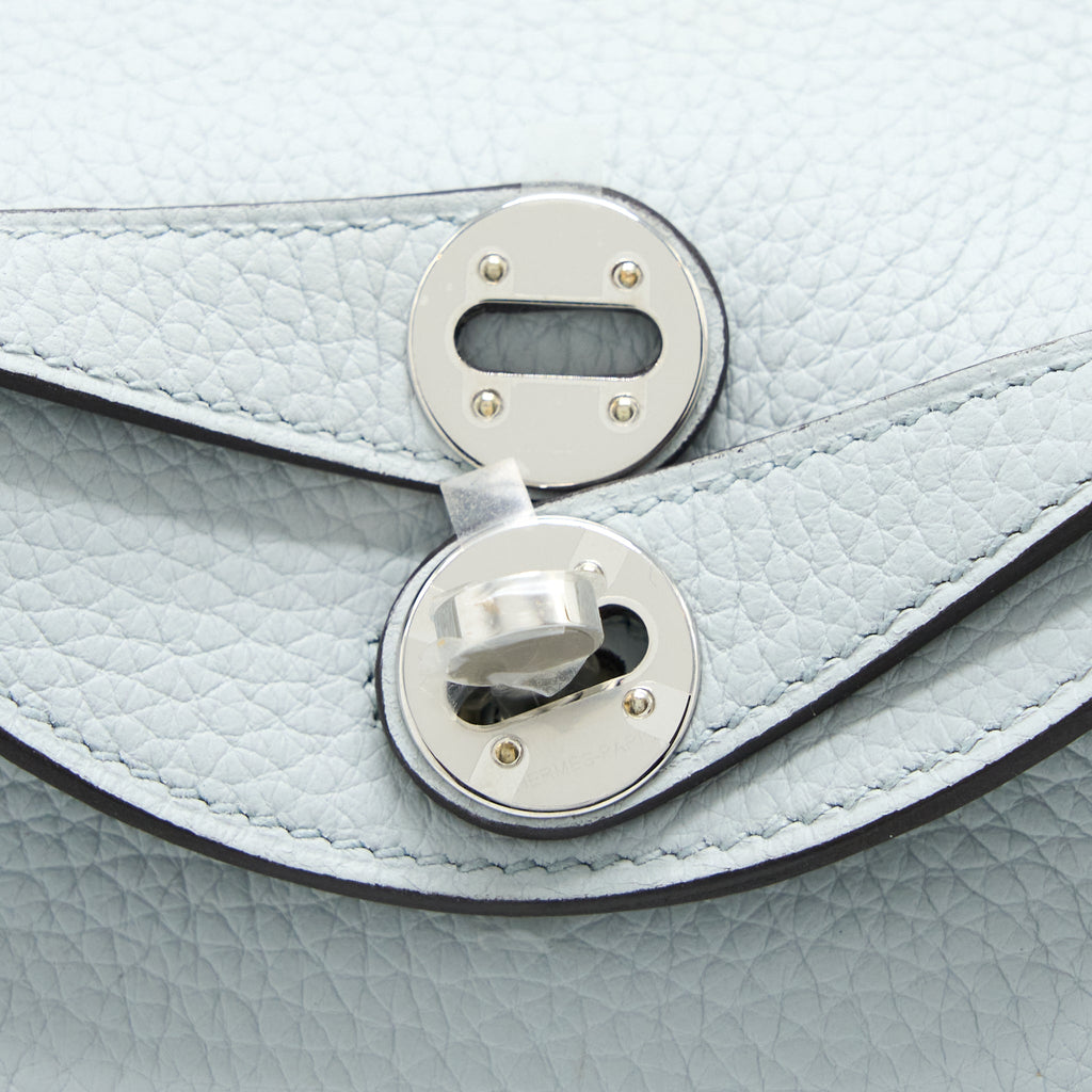 HERMES MINI LINDY CLEMENCE BLUE PALE SHW