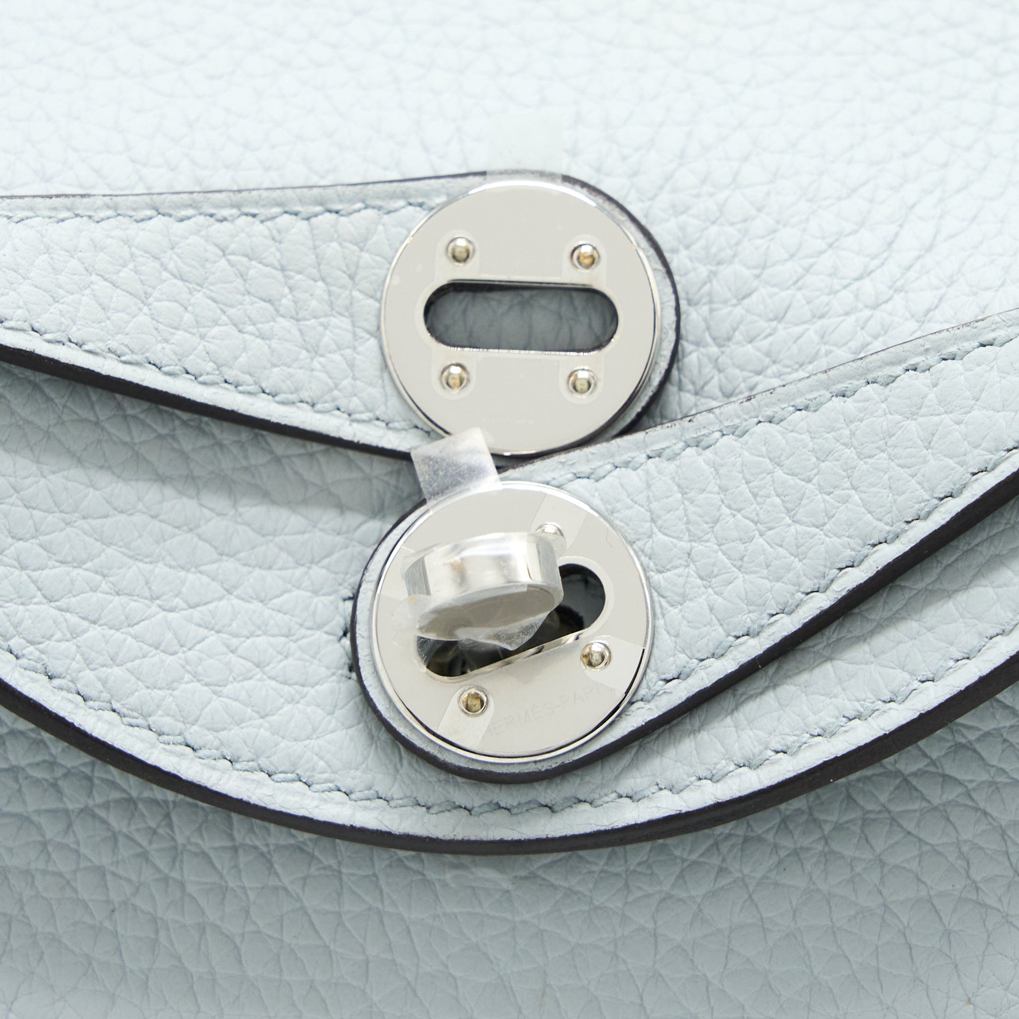 HERMES MINI LINDY CLEMENCE BLUE PALE SHW