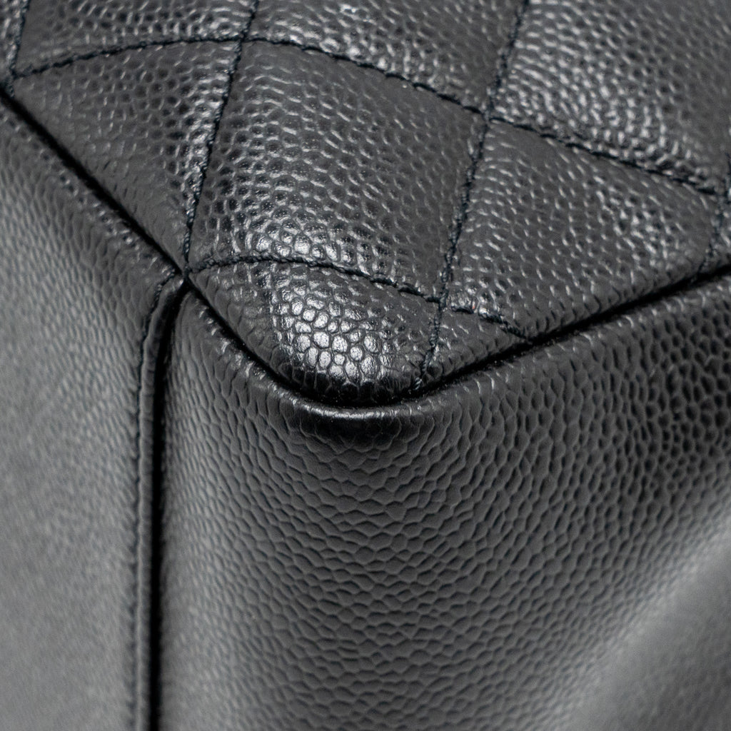 CHANEL GRAND SHOPPING TOTE CAVIAR BLACK SHW