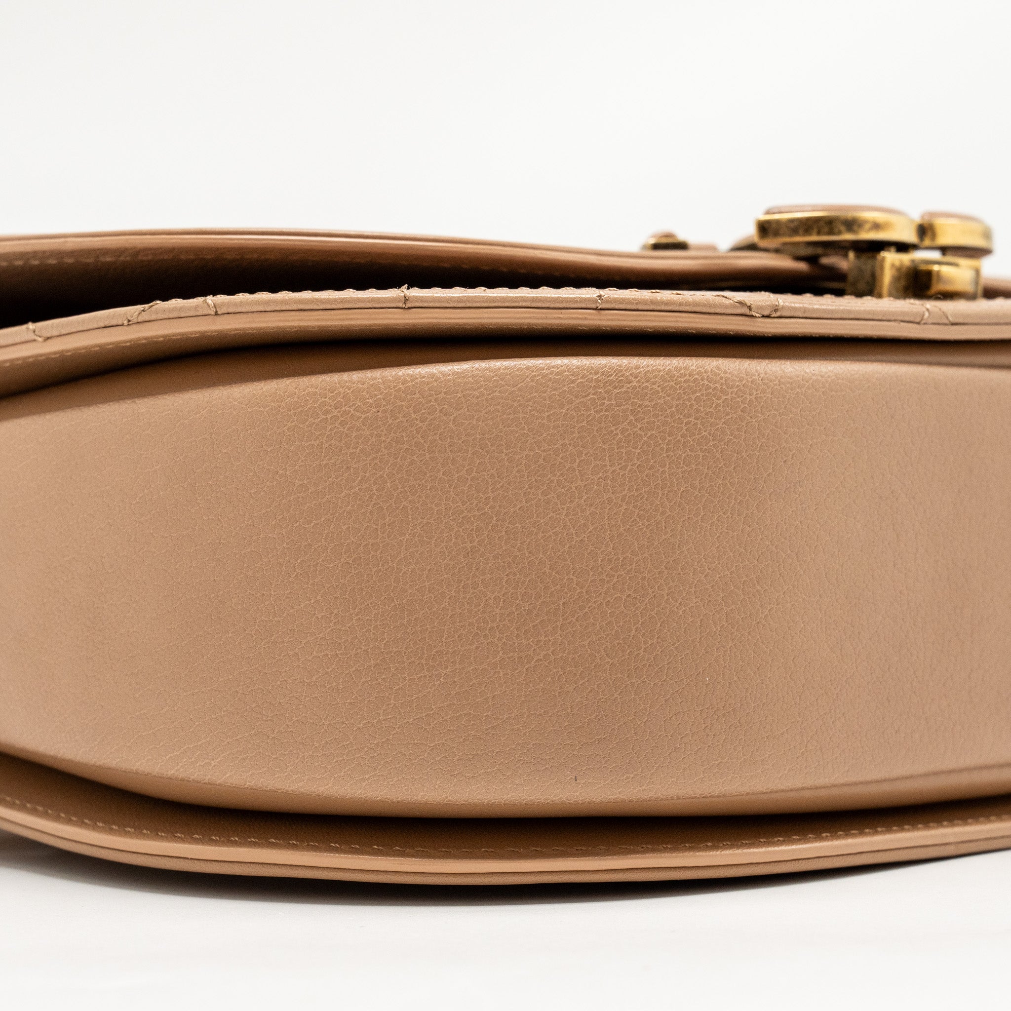 CHANEL COCO CURVE FLAP BAG CALFSKIN BEIGE GHW