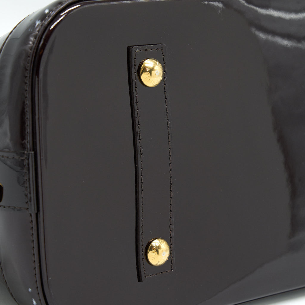 LOUIS VUITTON ALMA GM PATENT LEATHER AMARANTE VERNIS