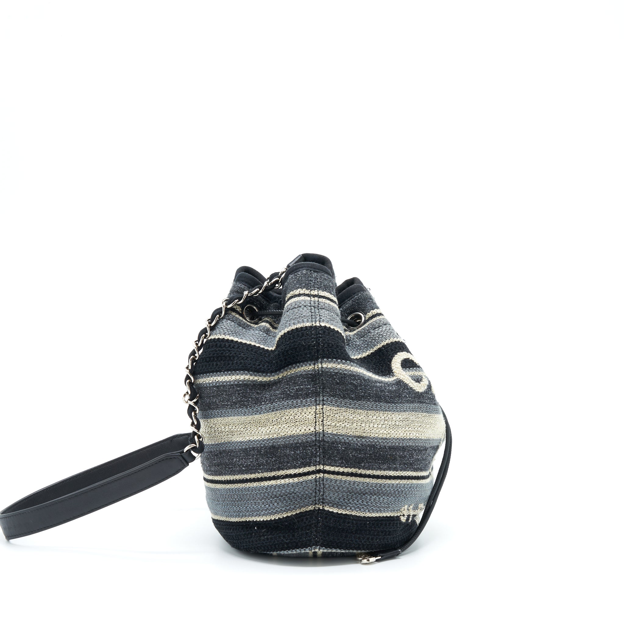 CHANEL RUE CAMBORNE BUCKET BAG FABRIC MULTICOLOUR SHW