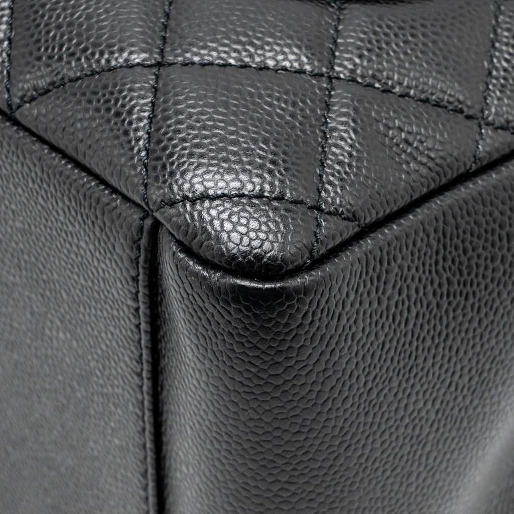 CHANEL GRAND SHOPPING TOTE CAVIAR BLACK SHW