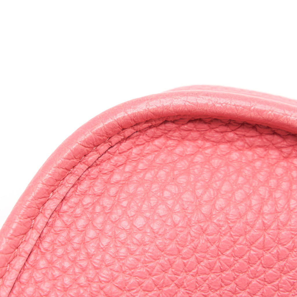 HERMES MINI EVELYNE CLEMENCE ROSE AZALEA / ROUGE PIVOINE SHW