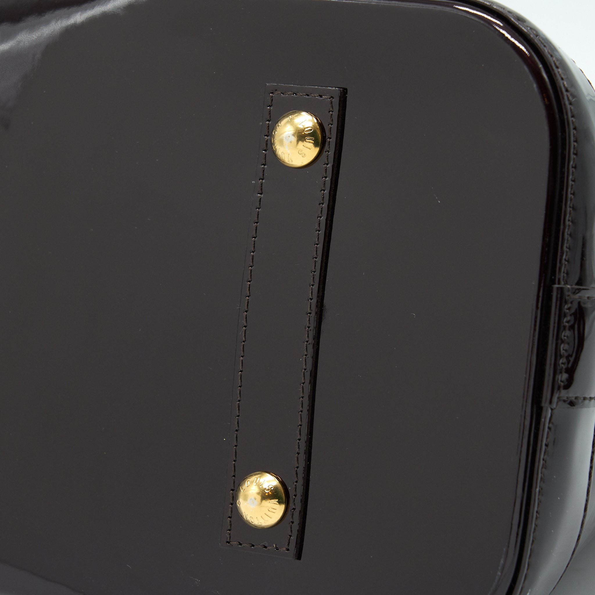 LOUIS VUITTON ALMA GM PATENT LEATHER AMARANTE VERNIS