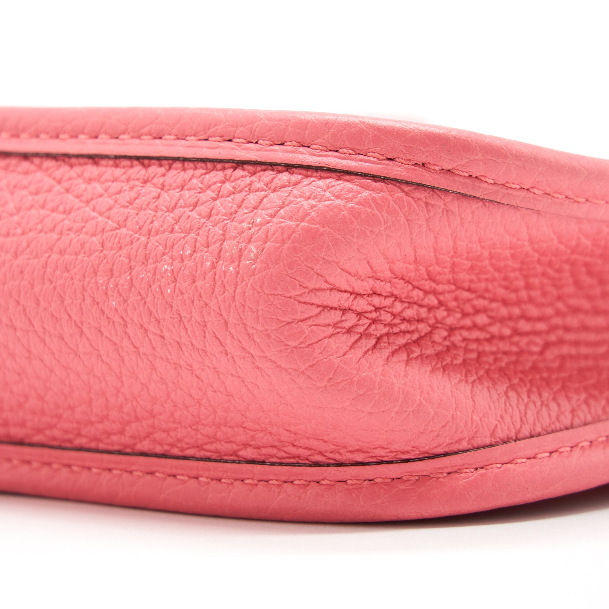 HERMES MINI EVELYNE CLEMENCE ROSE AZALEA / ROUGE PIVOINE SHW
