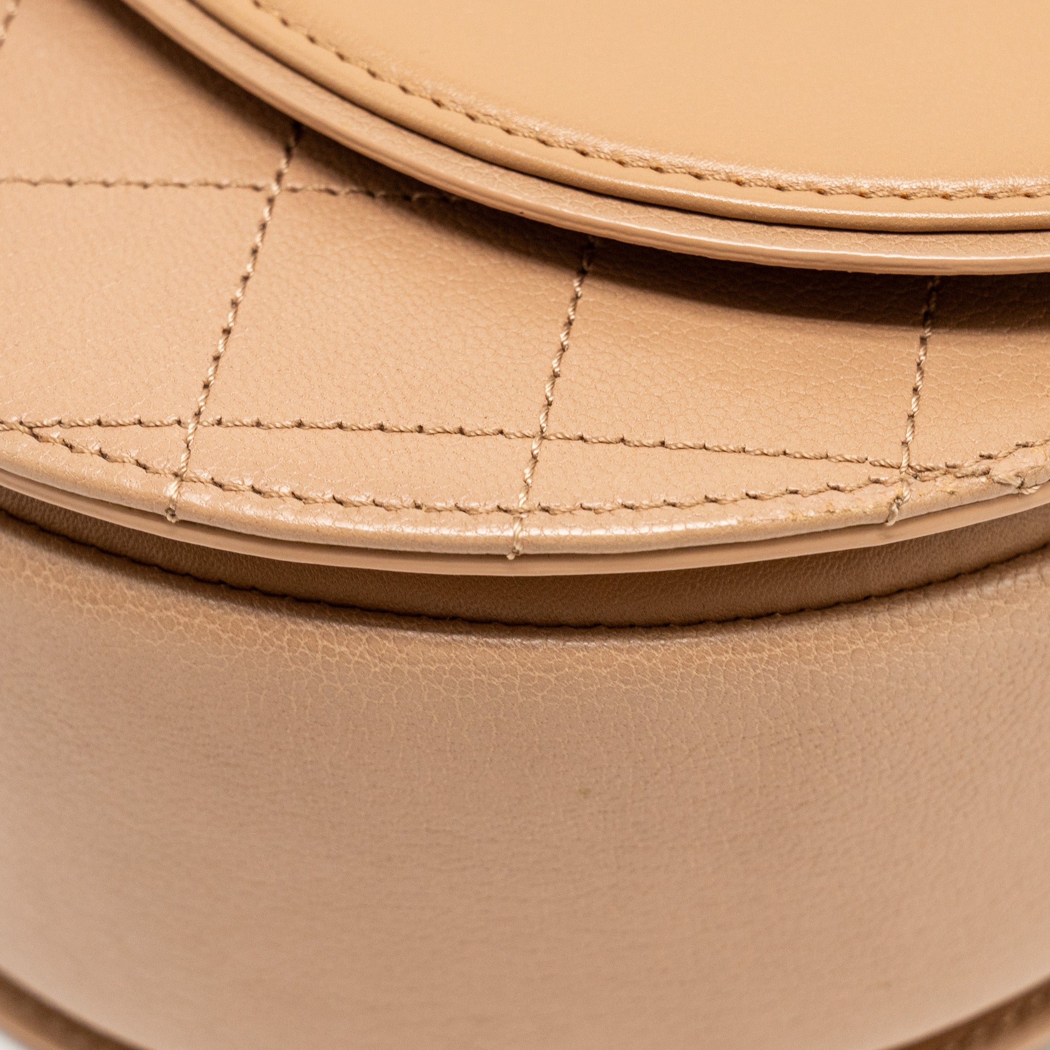 CHANEL COCO CURVE FLAP BAG CALFSKIN BEIGE GHW
