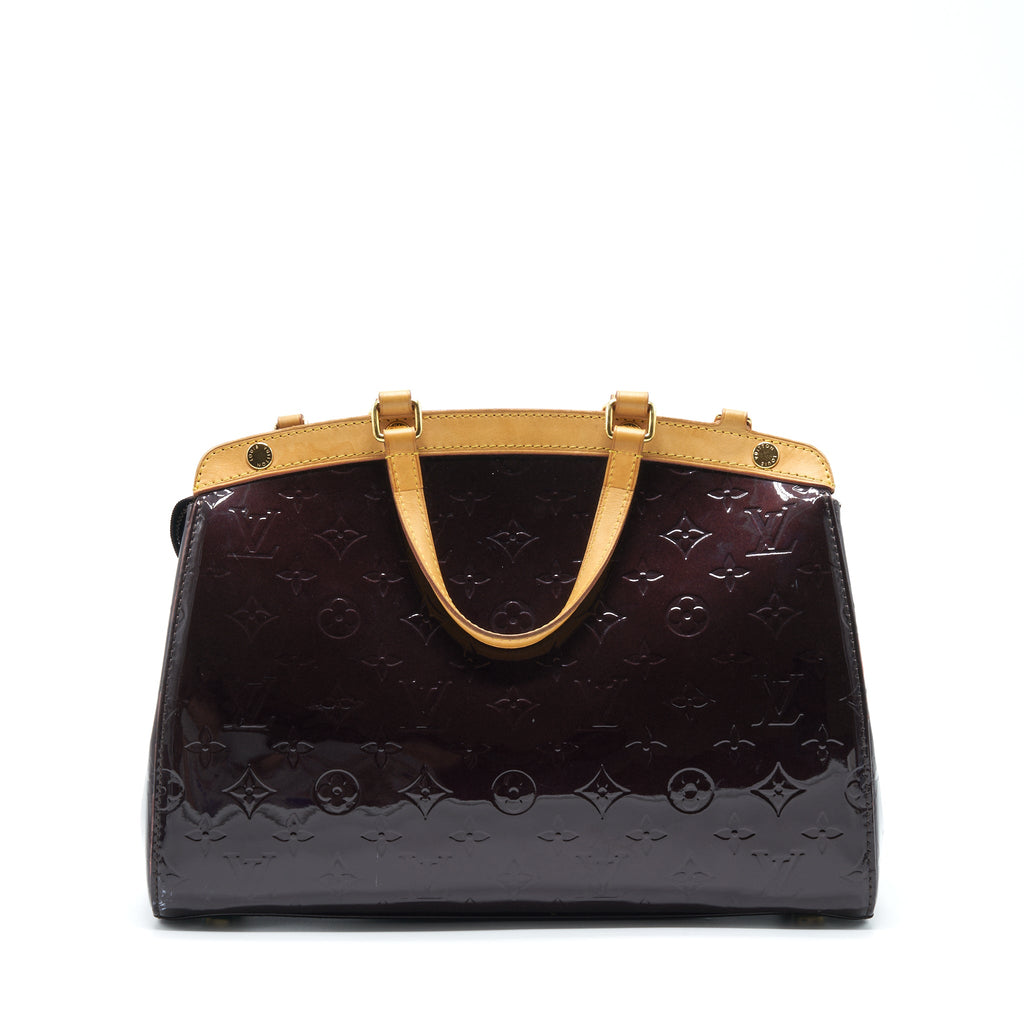 LOUIS VUITTON AMARANTE MONOGRAM VERNIS BREA MM BAG GHW