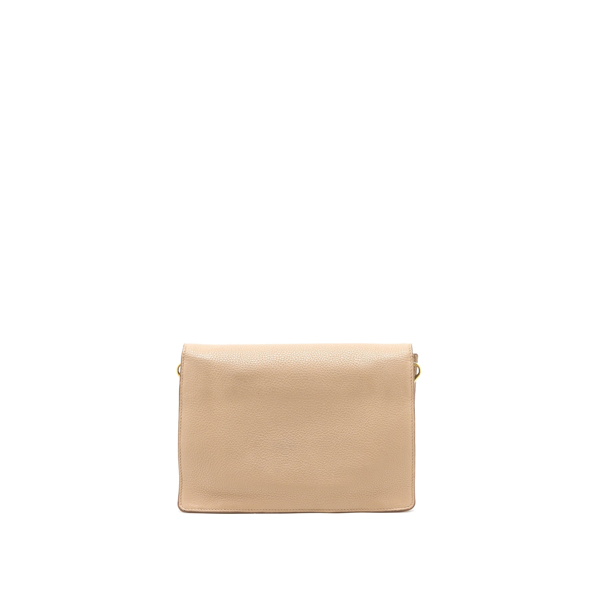PRADA PATTINA BAG CALFSKIN CAMMEO GHW