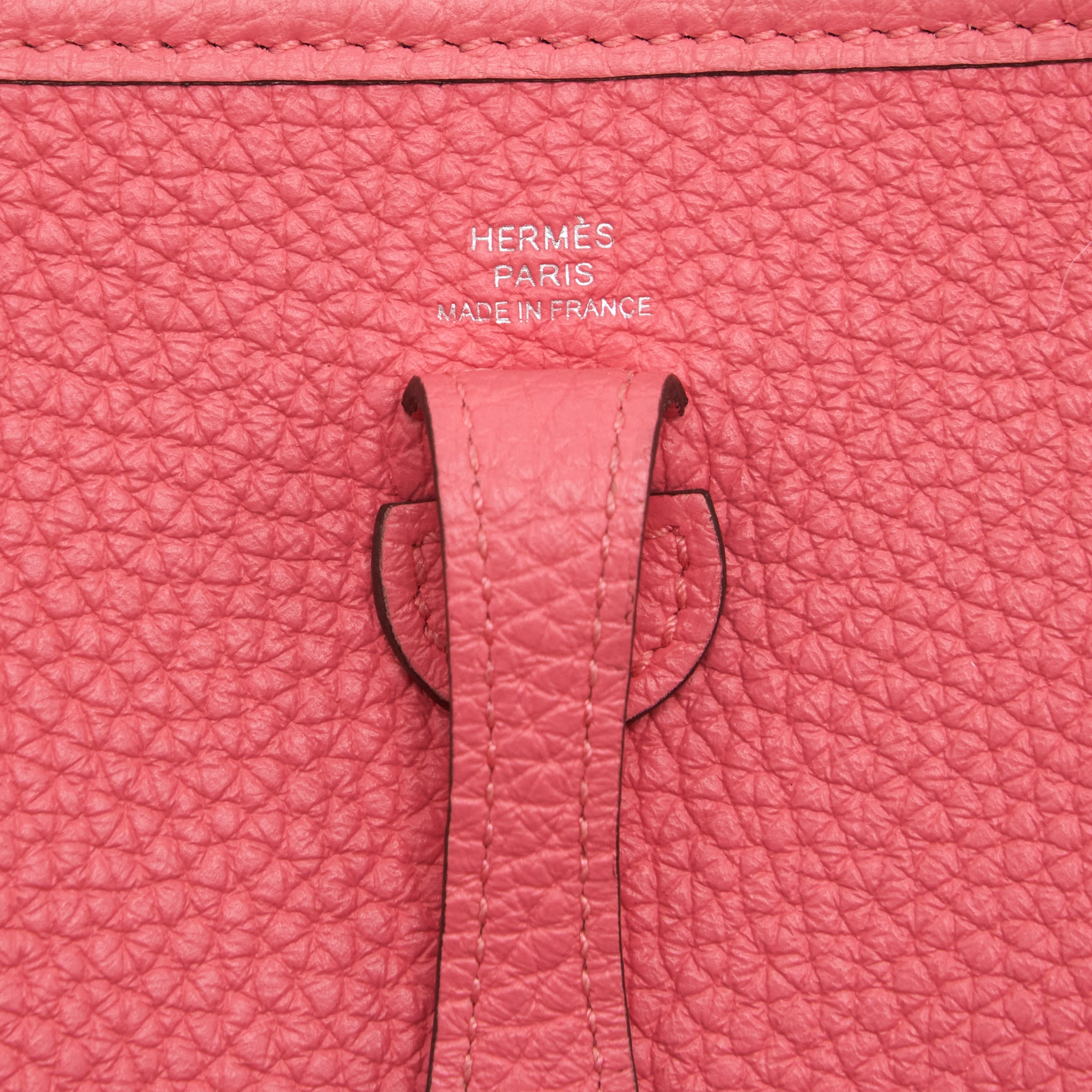 HERMES MINI EVELYNE CLEMENCE ROSE AZALEA / ROUGE PIVOINE SHW
