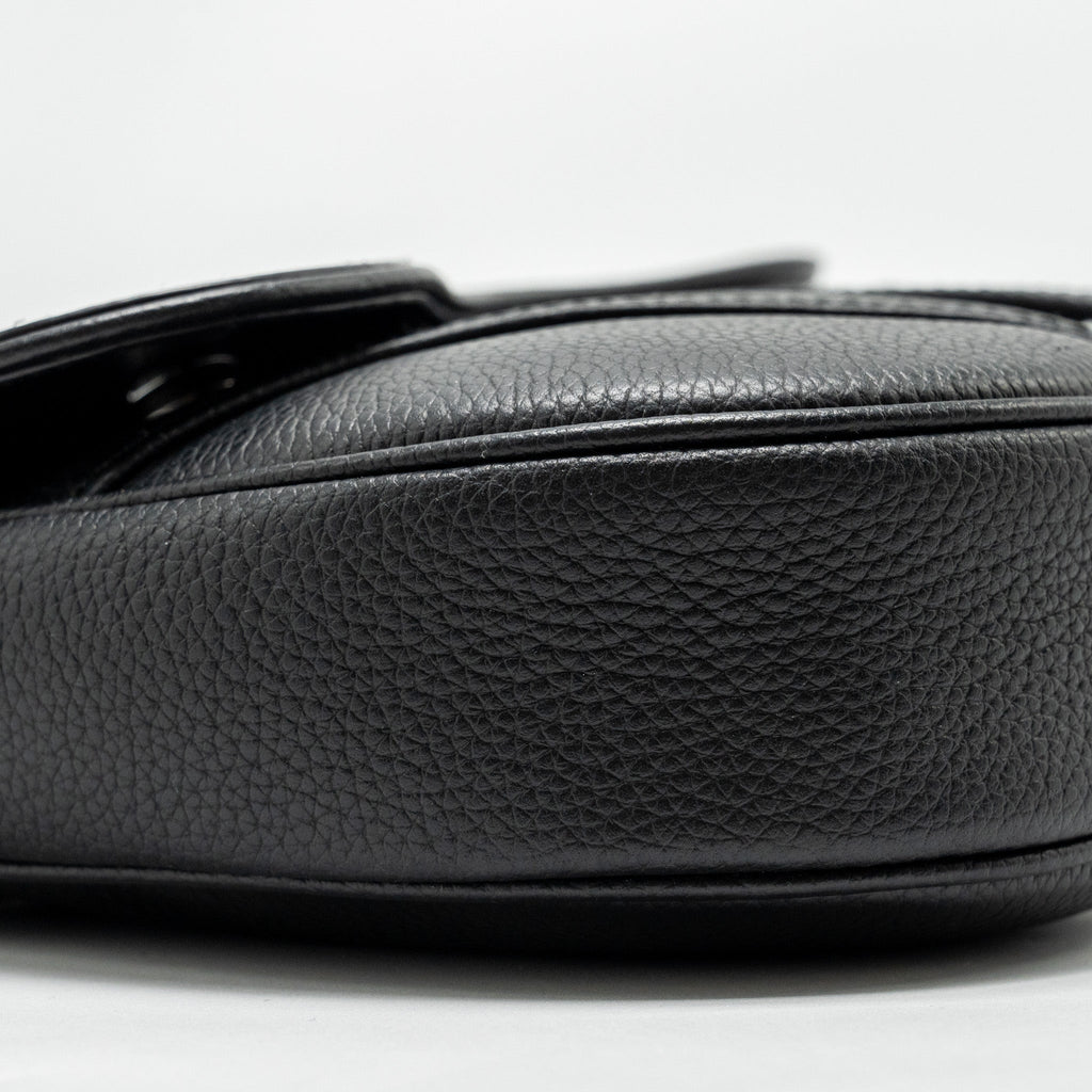DIOR HOMME CHARMS SADDLE BAG CALFSKIN BLACK SHW