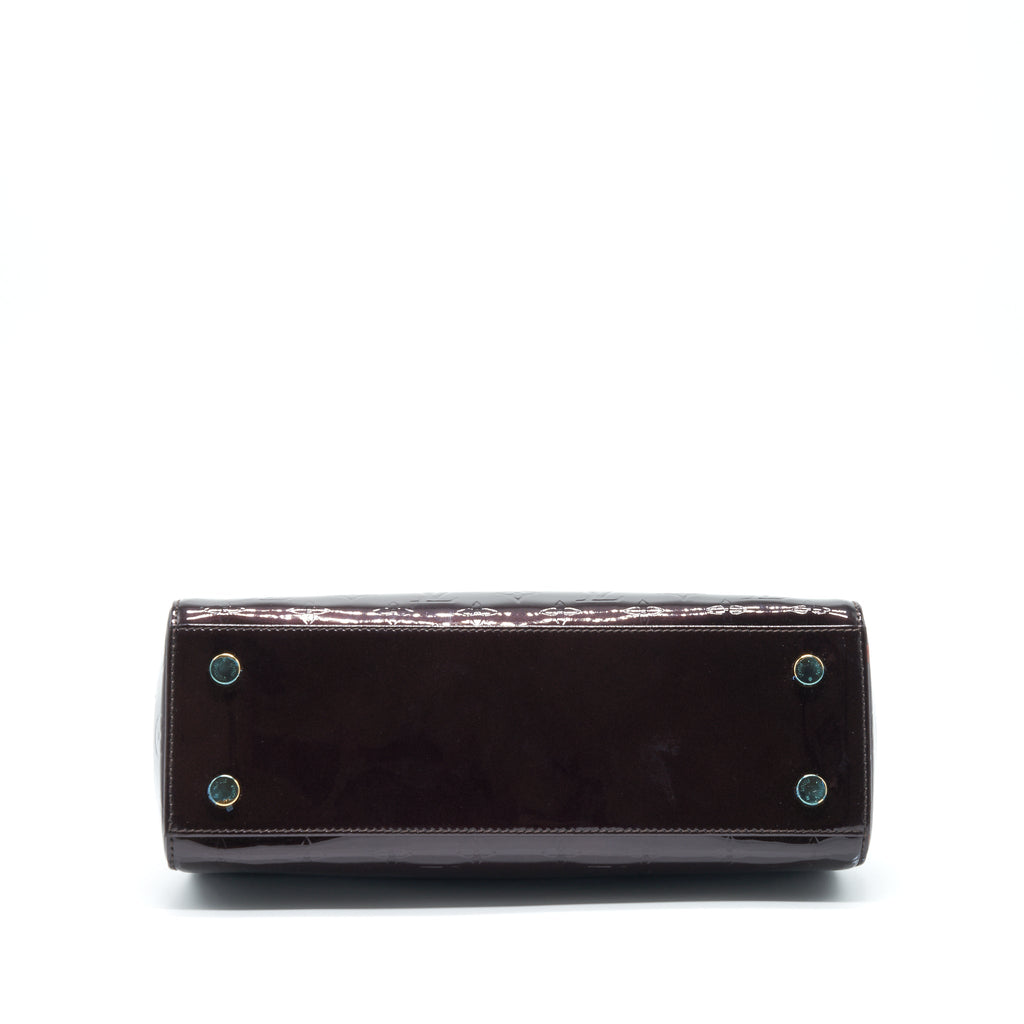 LOUIS VUITTON AMARANTE MONOGRAM VERNIS BREA MM BAG GHW