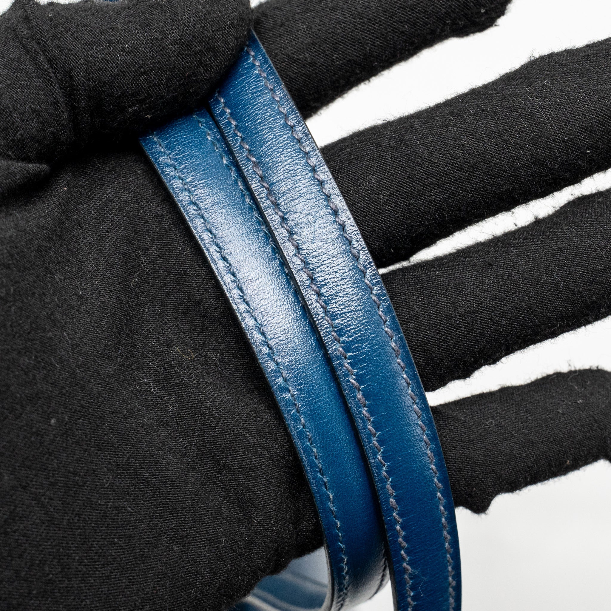 HERMES MINI CONSTANCE BOX LEATHER BLUE DE PERUSES SHW