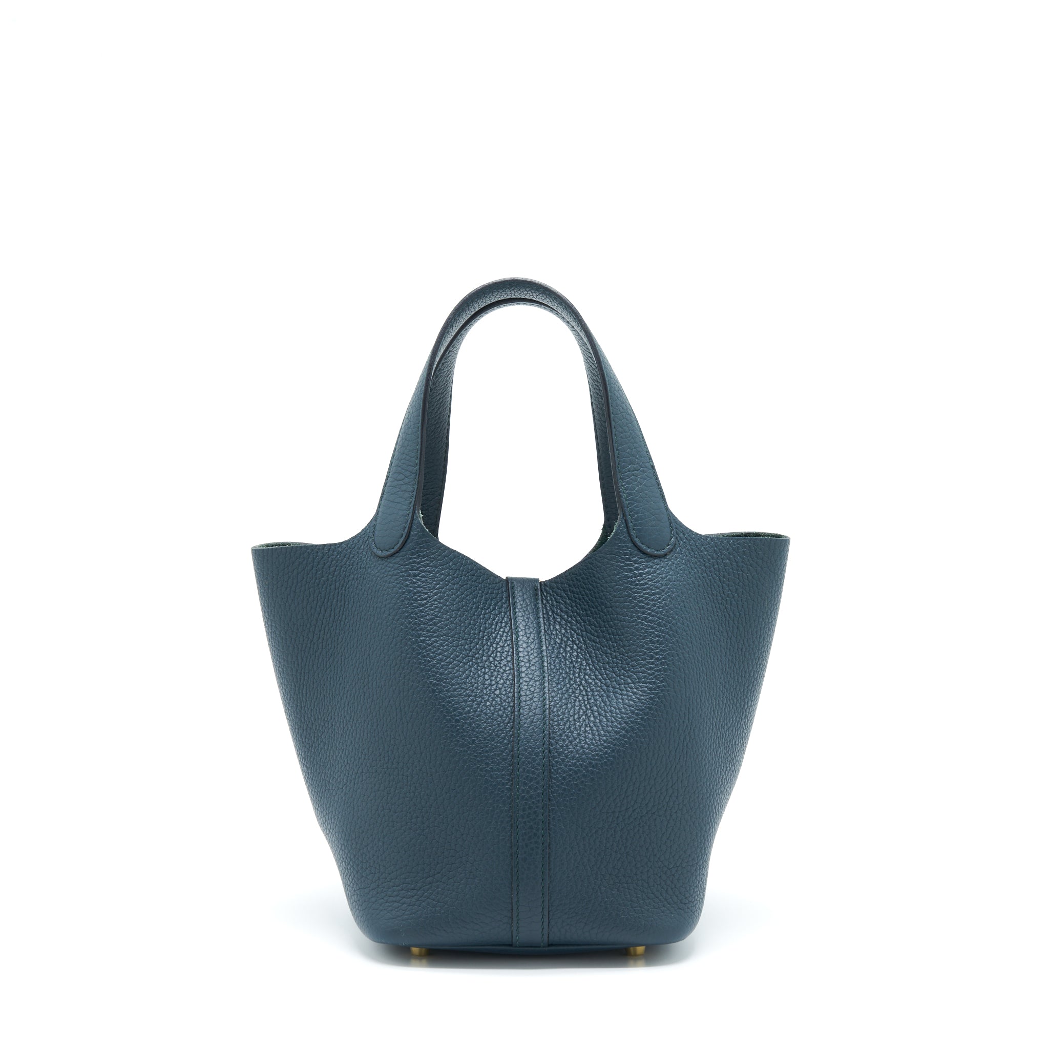 HERMES PICOTIN 18 LOCK BAG 6O VERT CYPRES GHW