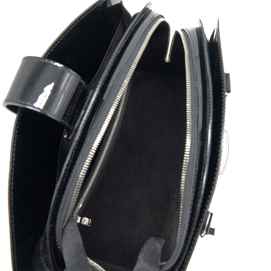 LOUIS VUITTON EPI TOTE BAG PATENT LEATHER BLACK SHW