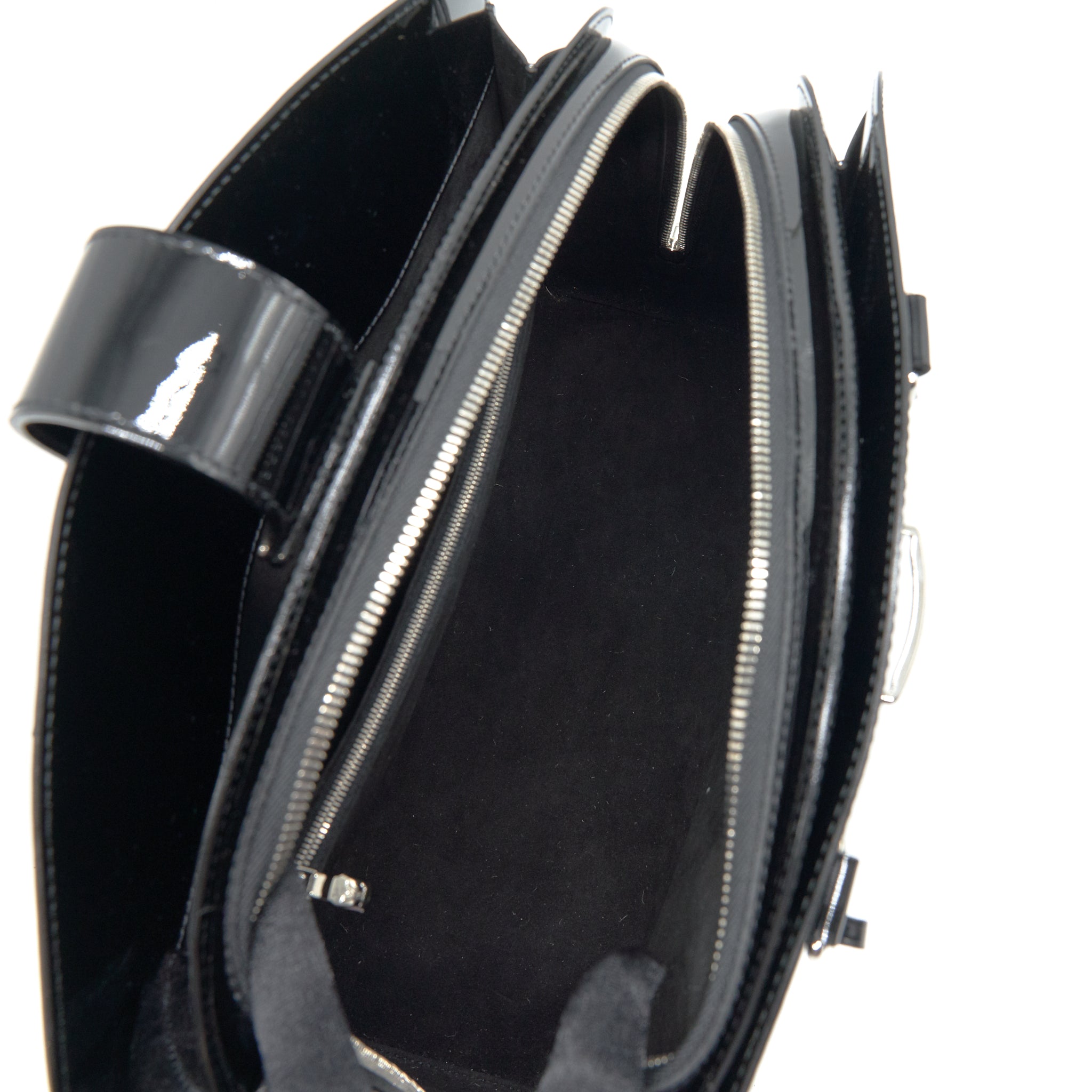 LOUIS VUITTON EPI TOTE BAG PATENT LEATHER BLACK SHW