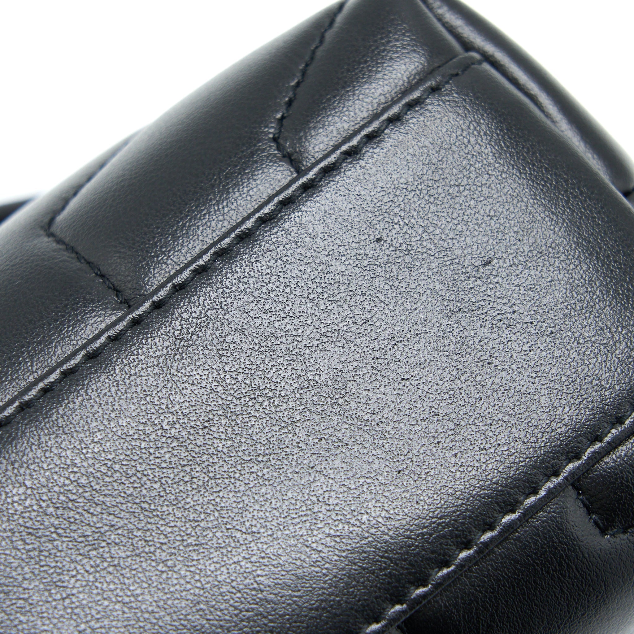 SAINT LAURENT LOULOU TOY STRAP BAG CALFSKIN BLACK SHW