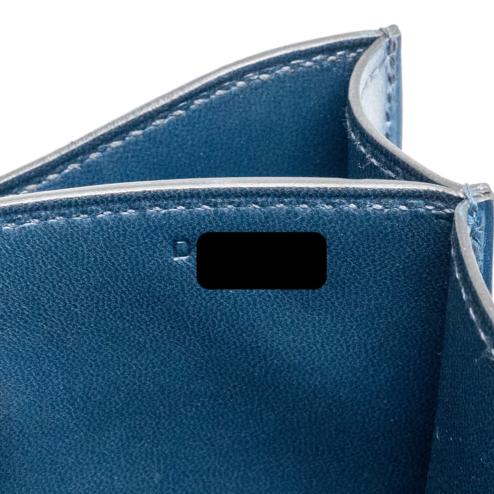 HERMES MINI CONSTANCE BOX LEATHER BLUE DE PERUSES SHW