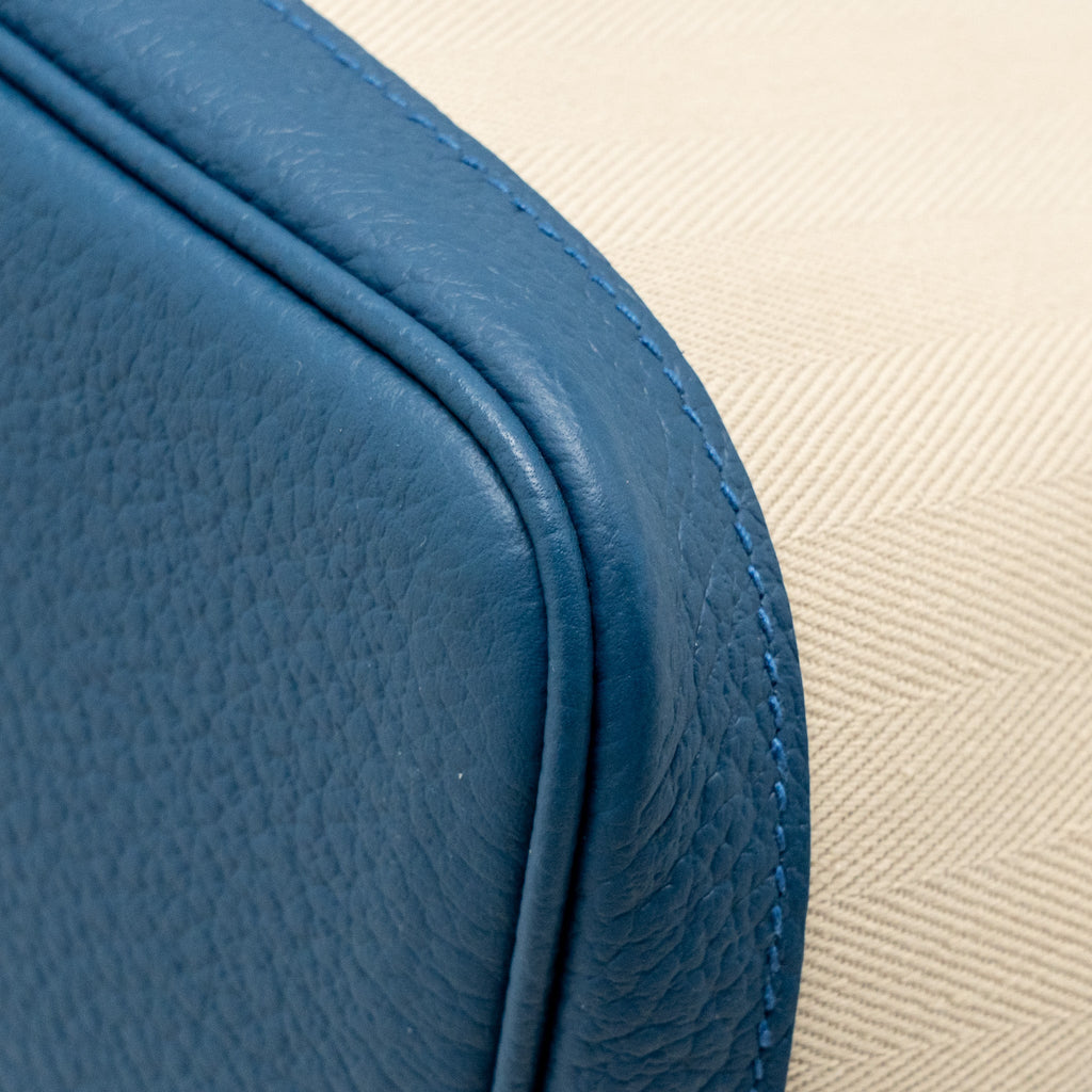 HERMES GARDEN PARTY 36 NEGONDA/CANVAS CRAIE/BLEU OUTREMER SHW