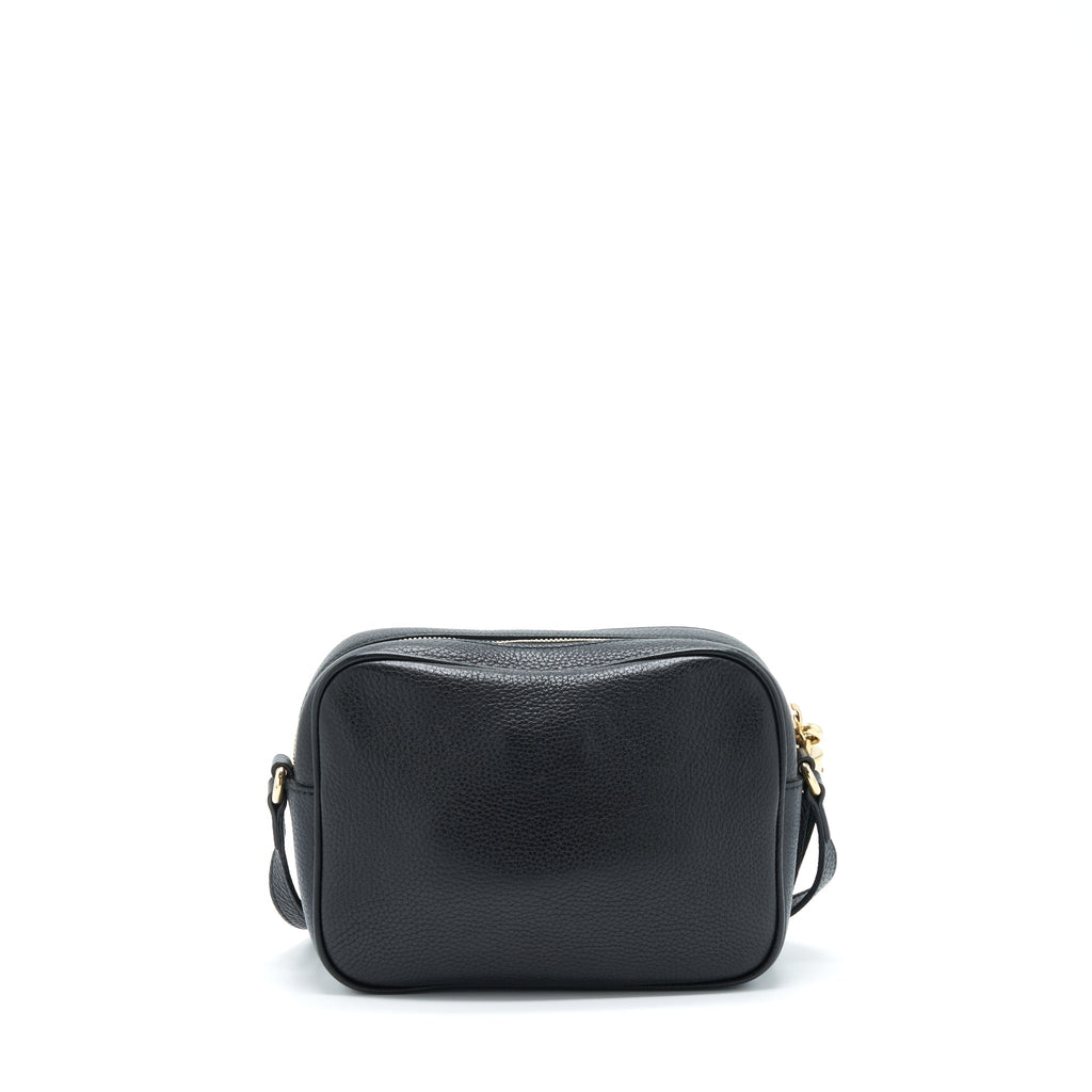 GUCCI DISCO CAMERA BAG CALFSKIN BLACK LGHW