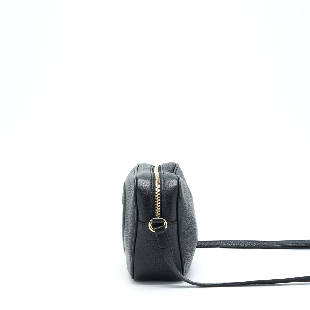 GUCCI DISCO CAMERA BAG CALFSKIN BLACK LGHW