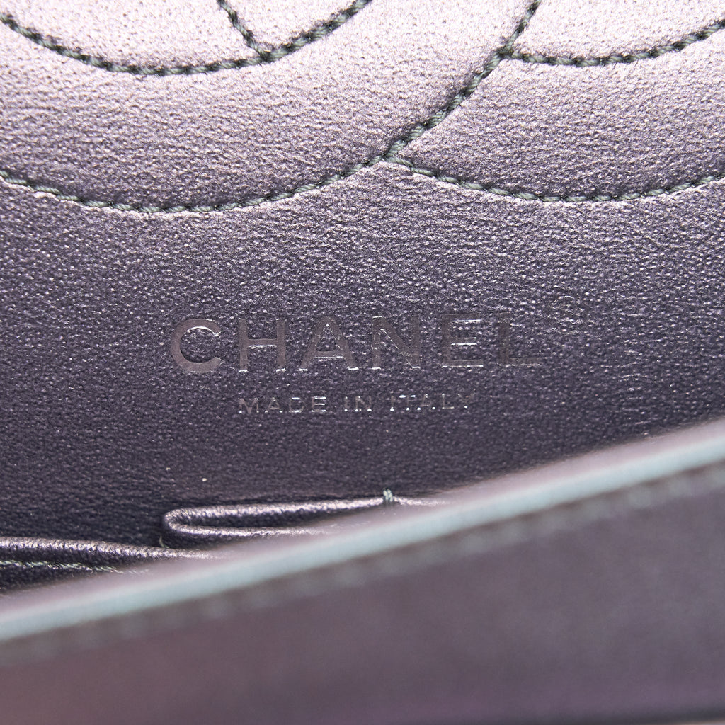 CHANEL 2.55 225 REISSUE FLAP BAG LAMBSKIN IRIDESCENT HARDWARE