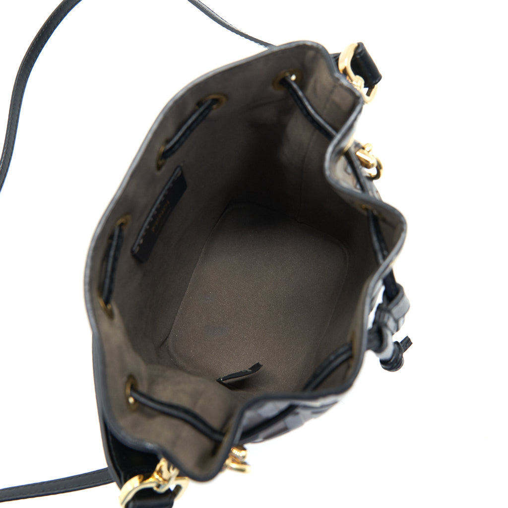 FENDI MON TRESOR MINI BUCKET BAG BROWN