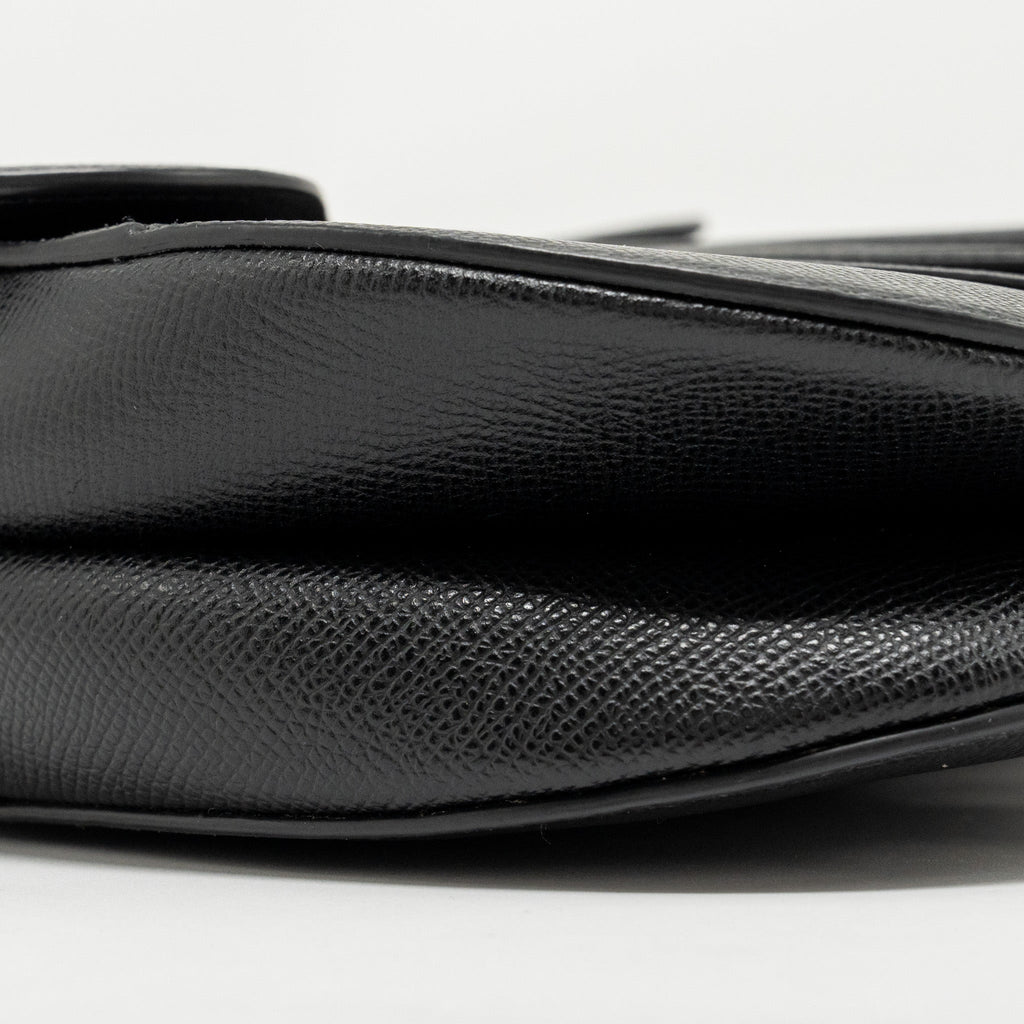 DIOR MEDIUM SADDLE BAG CALFSKIN BLACK GHW