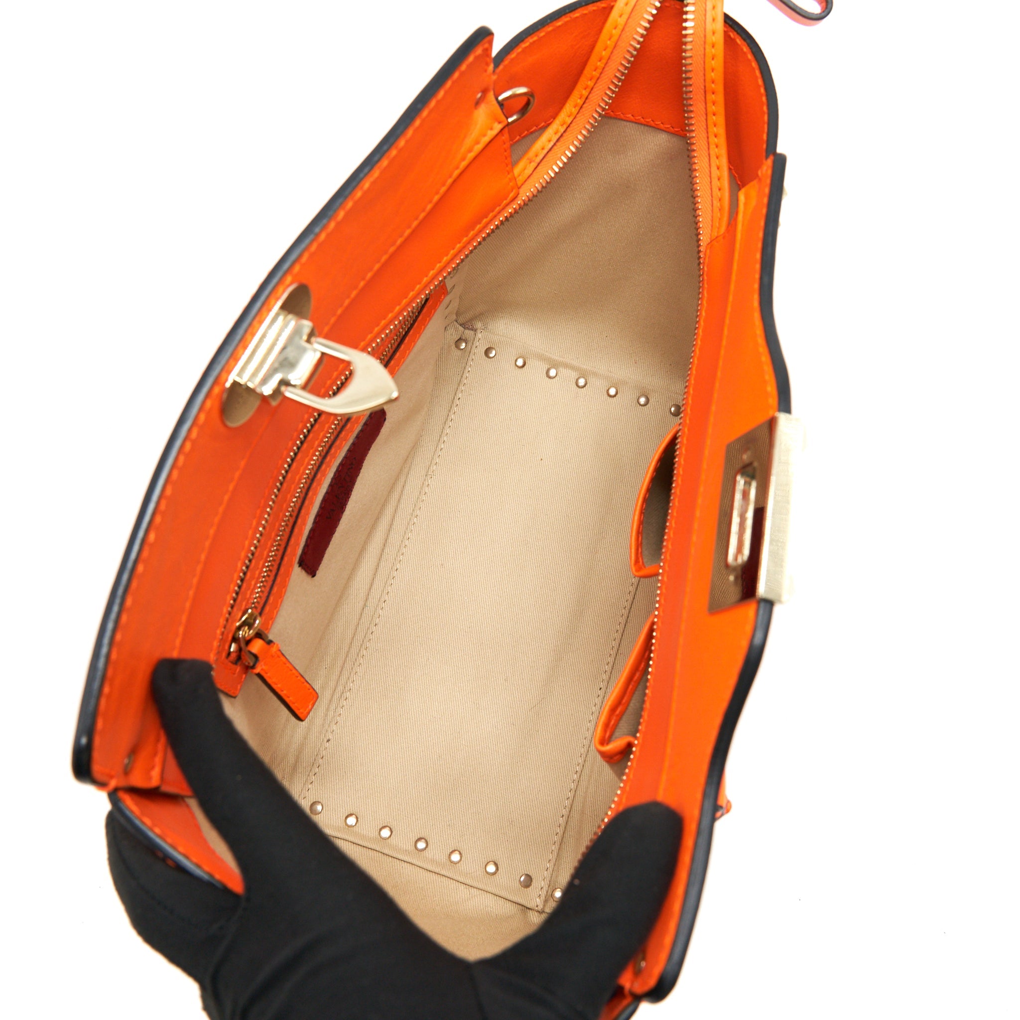 VALENTINO ROCKSTUD PAGOTA TOTE- SMALL