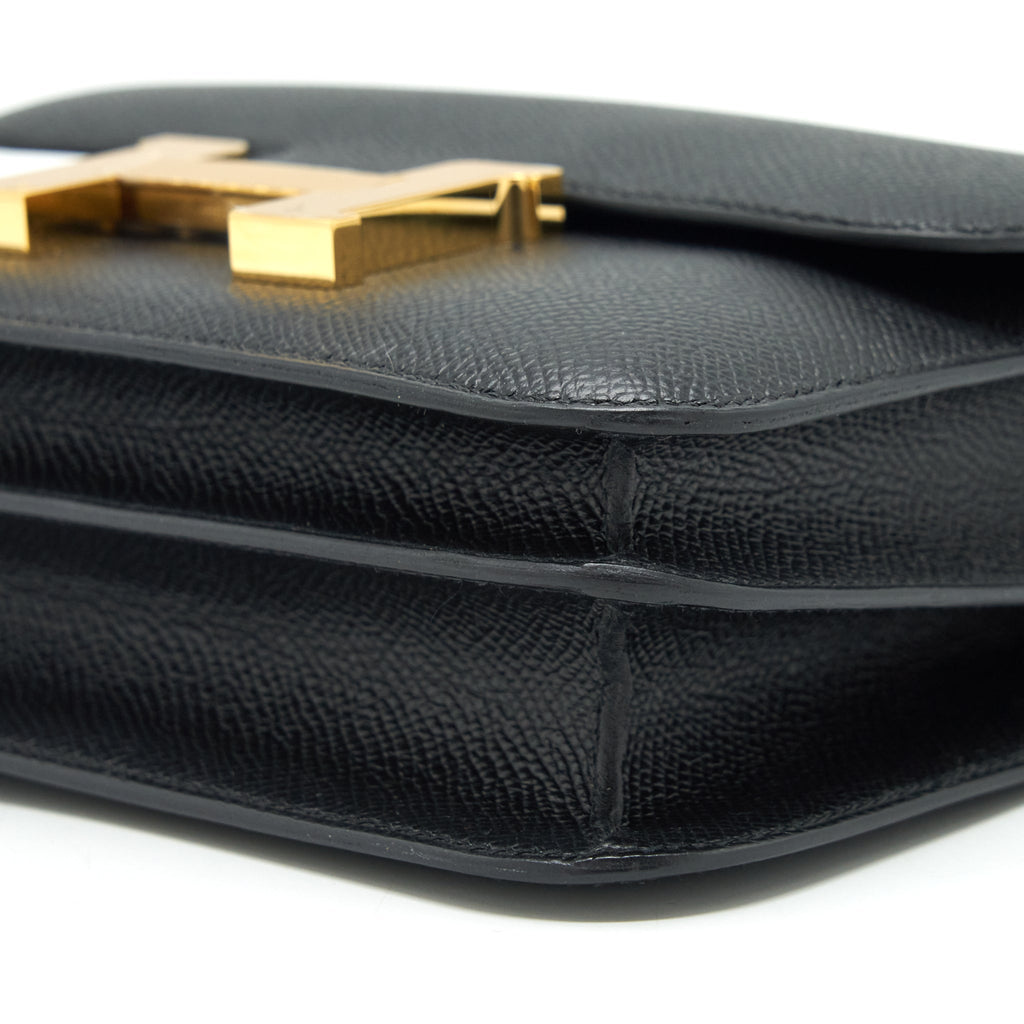 HERMES MINI CONSTANCE EPSOM BLACK GHW