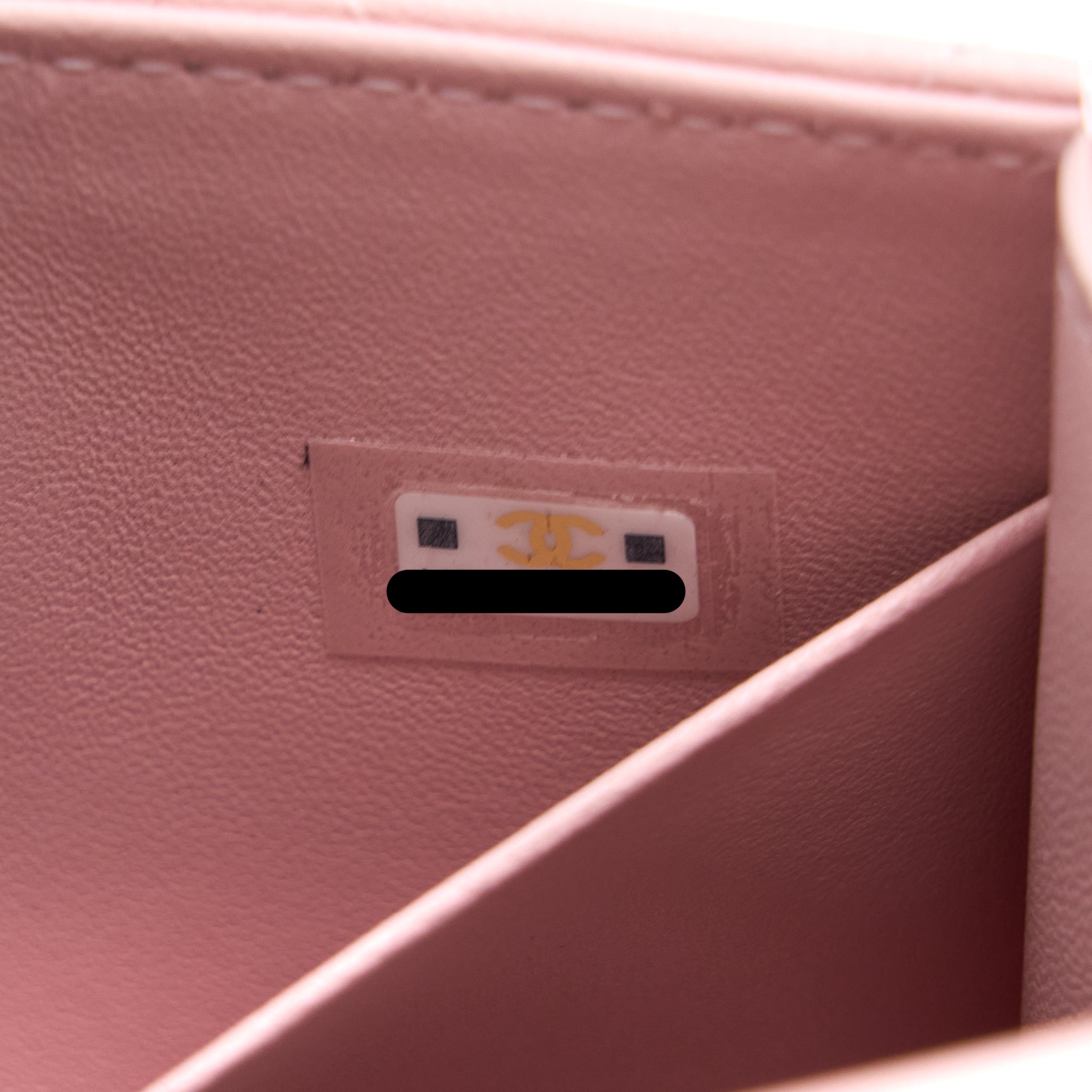 CHANEL 22B MINI FLAP BAG WITH ENAMEL TOP HANDLE LAMBSKIN PINK BRUSHED GHW