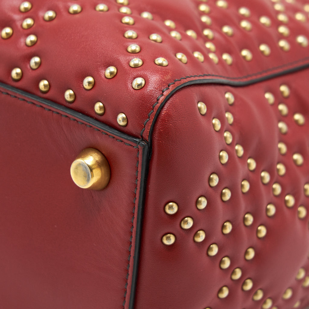 DIOR STUDDED LADY DIOR RED GHW