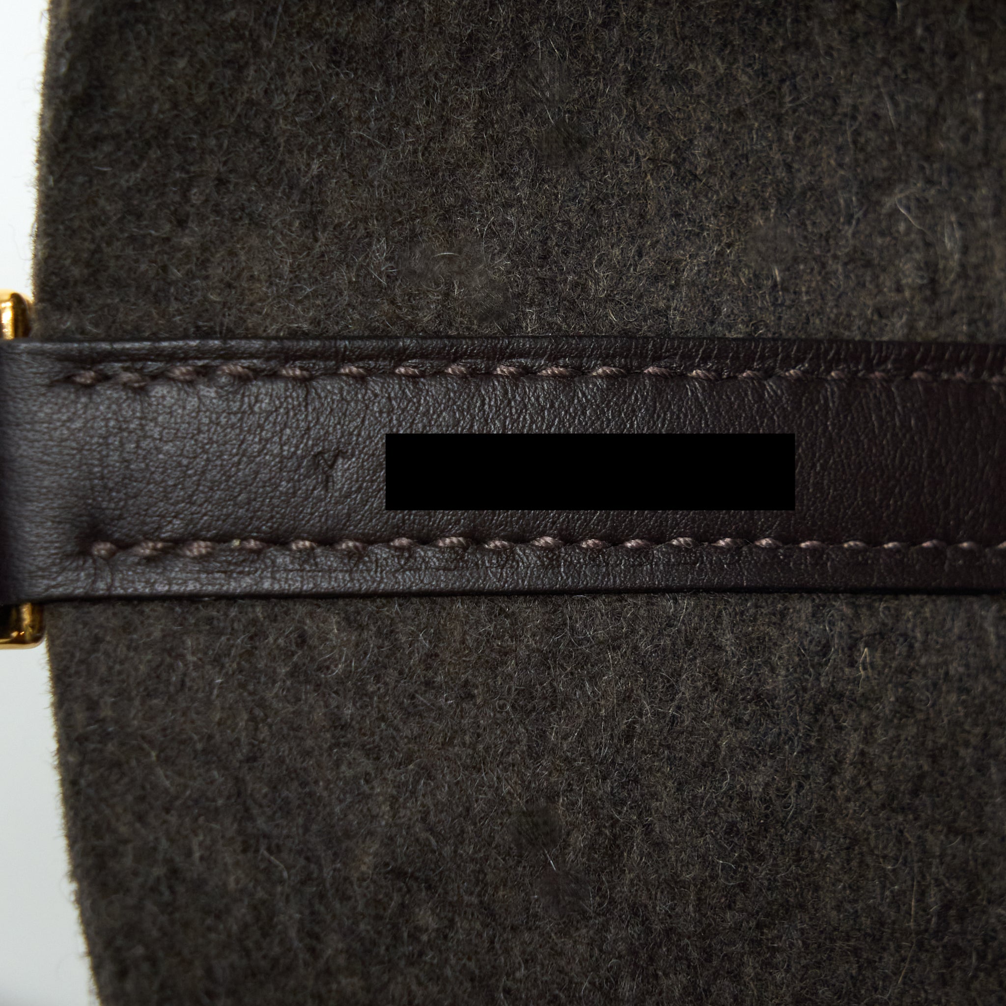 HERMES PICOTIN 18 FELT LOCK BAG EBENE GHW
