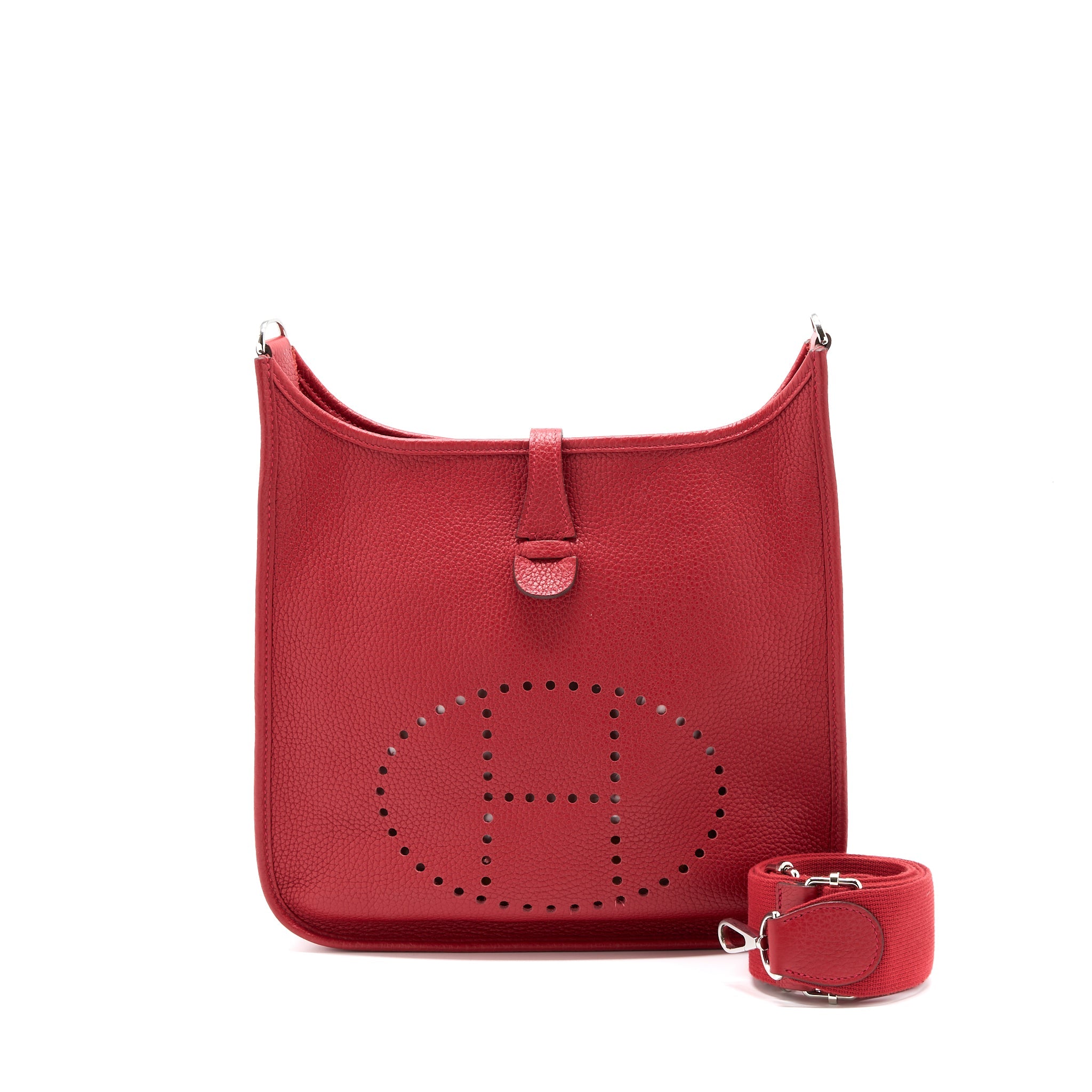 HERMES EVELYN 29 CLEMENCE RED SHW