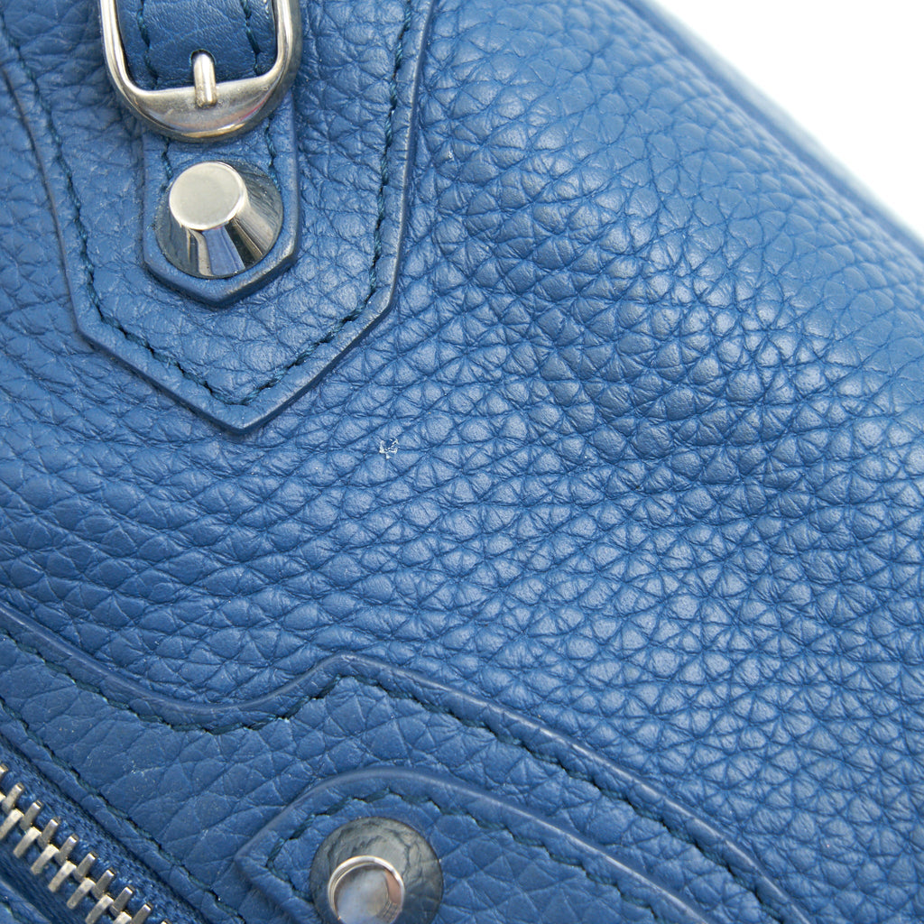 BALENCIAGA MINI CITY BAG BLUE SHW