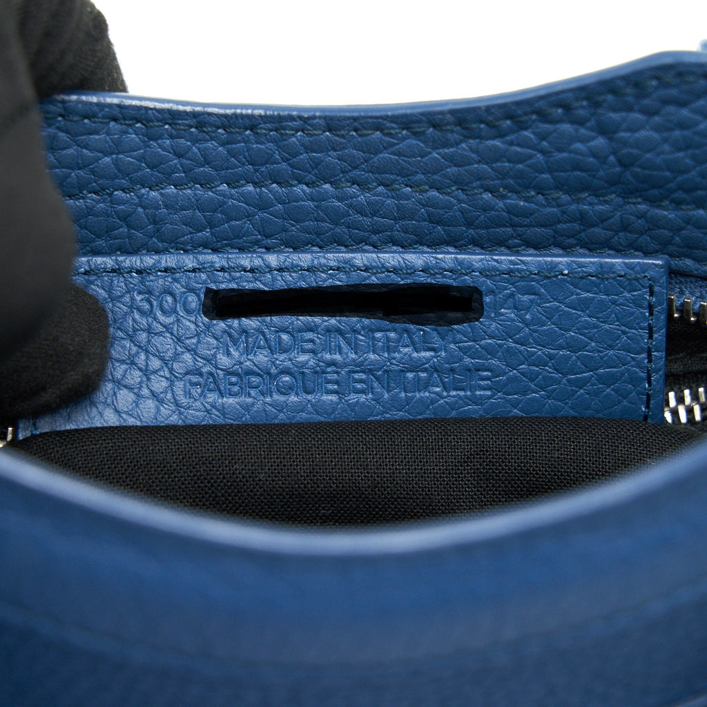 BALENCIAGA MINI CITY BAG BLUE SHW