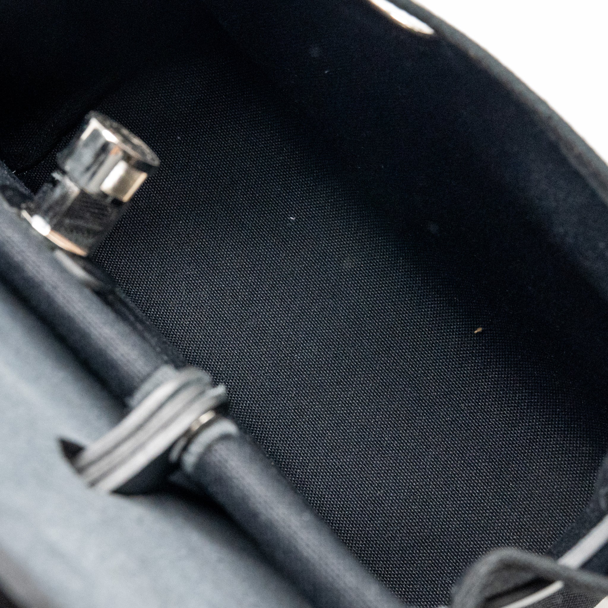 HERMES HERBAG 31 ZIP BAG CANVAS / HUNTER BLACK SHW